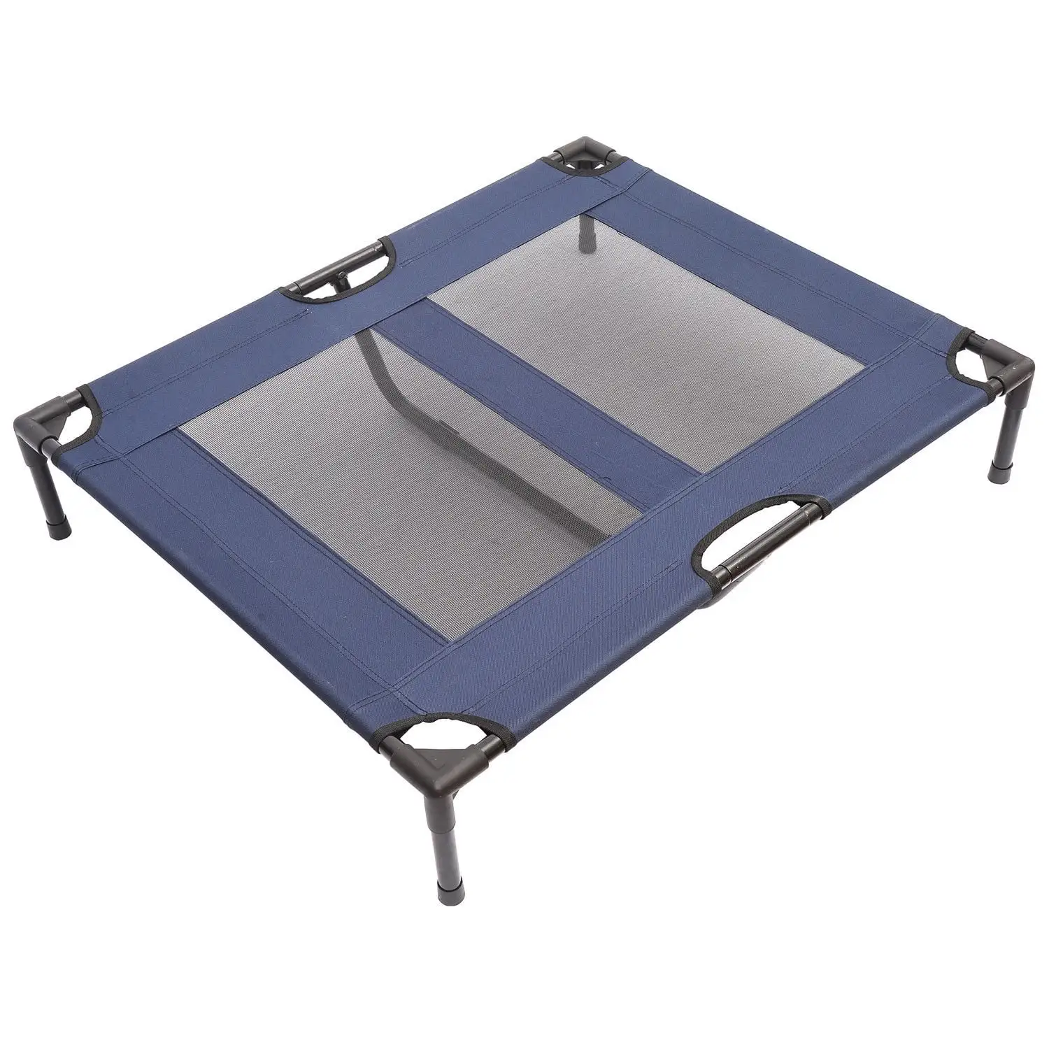 Pawhut Elevated Cooling Summer Pet Bed With Mesh Ventilation. Blue. 36 x 30