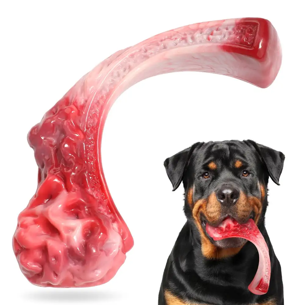 PcEoTllar Dog Chew Toy for Aggressive Chewer Large Breed. Long Lasting Dog Chew Bones for Medium Large Dogs