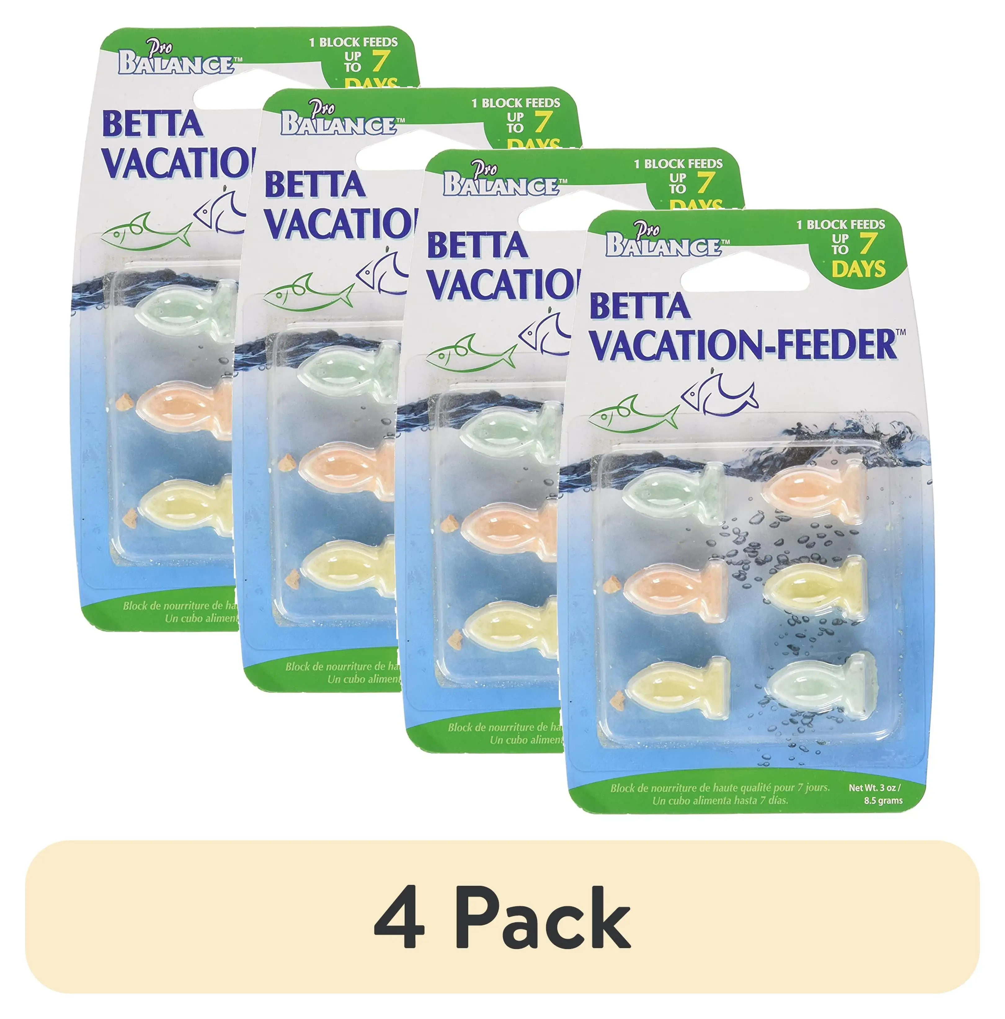 (4 pack) Penn-Plax 7 Day Dry Tablet Betta Food