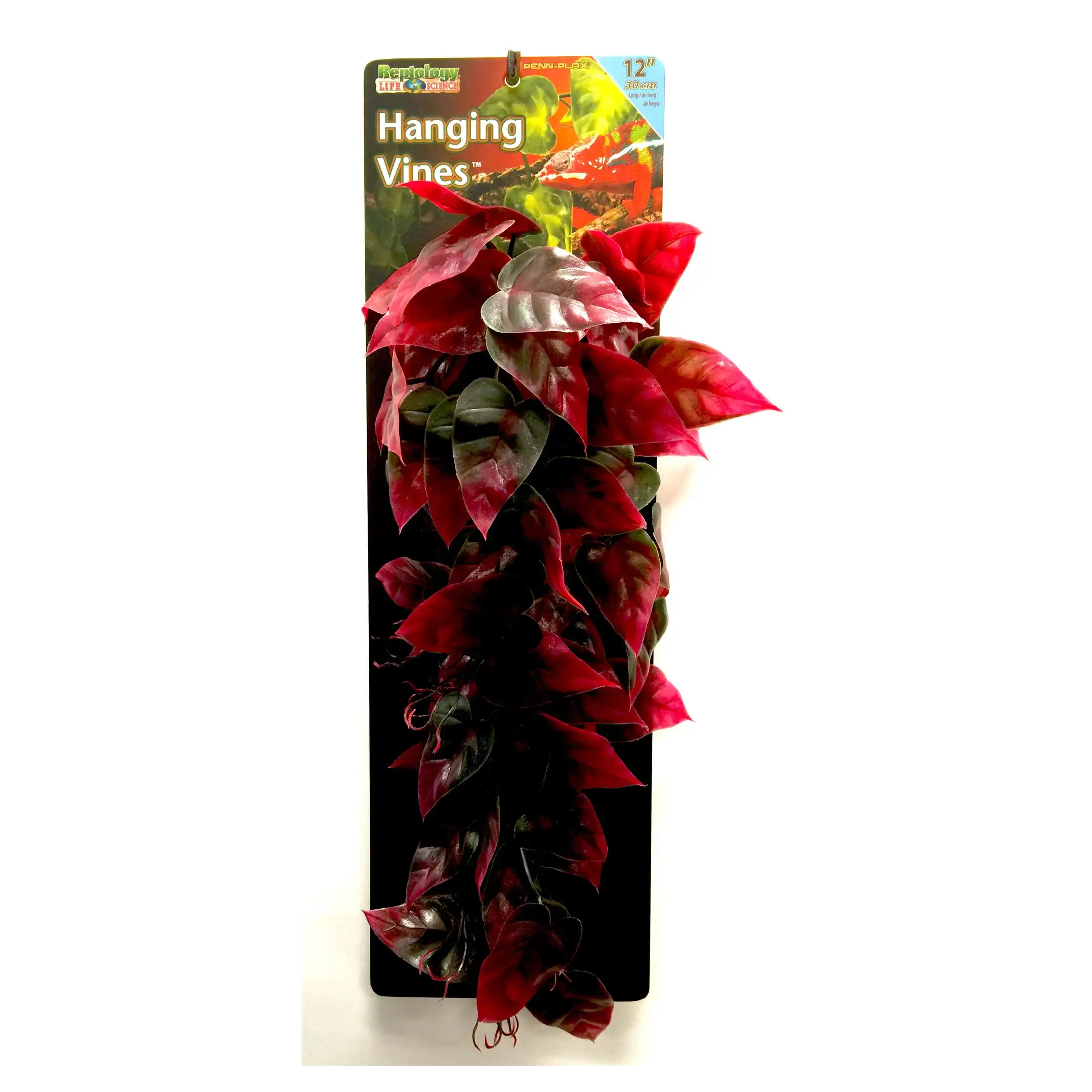 Penn-Plax Reptology Plastic Hanging Vines for Reptiles ?C 12 Length ?C Green & Red