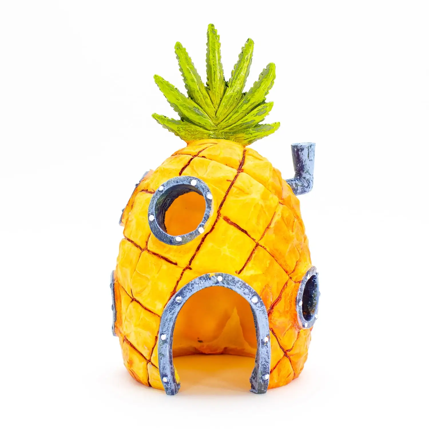 Penn-Plax SpongeBob SquarePants Aquarium Ornament a?? SpongeBob's Pineapple House a?? Medium