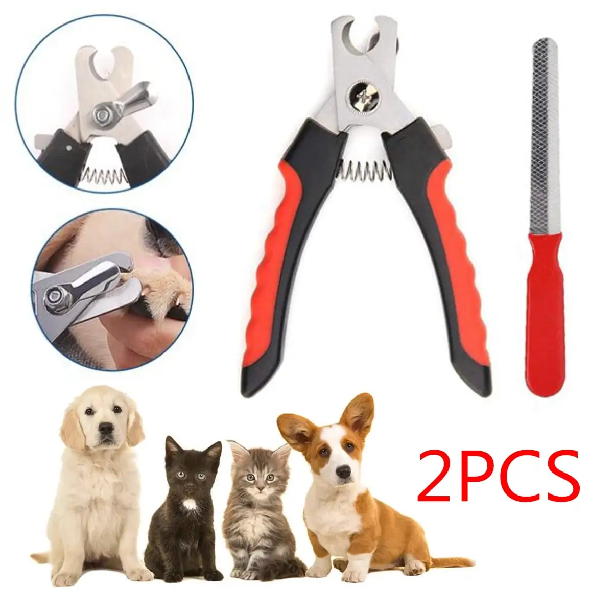 Pet Cat Nail Clipper Dog Nail Trimmer Non-Slip Toenail Clipper For Dogs And Cats