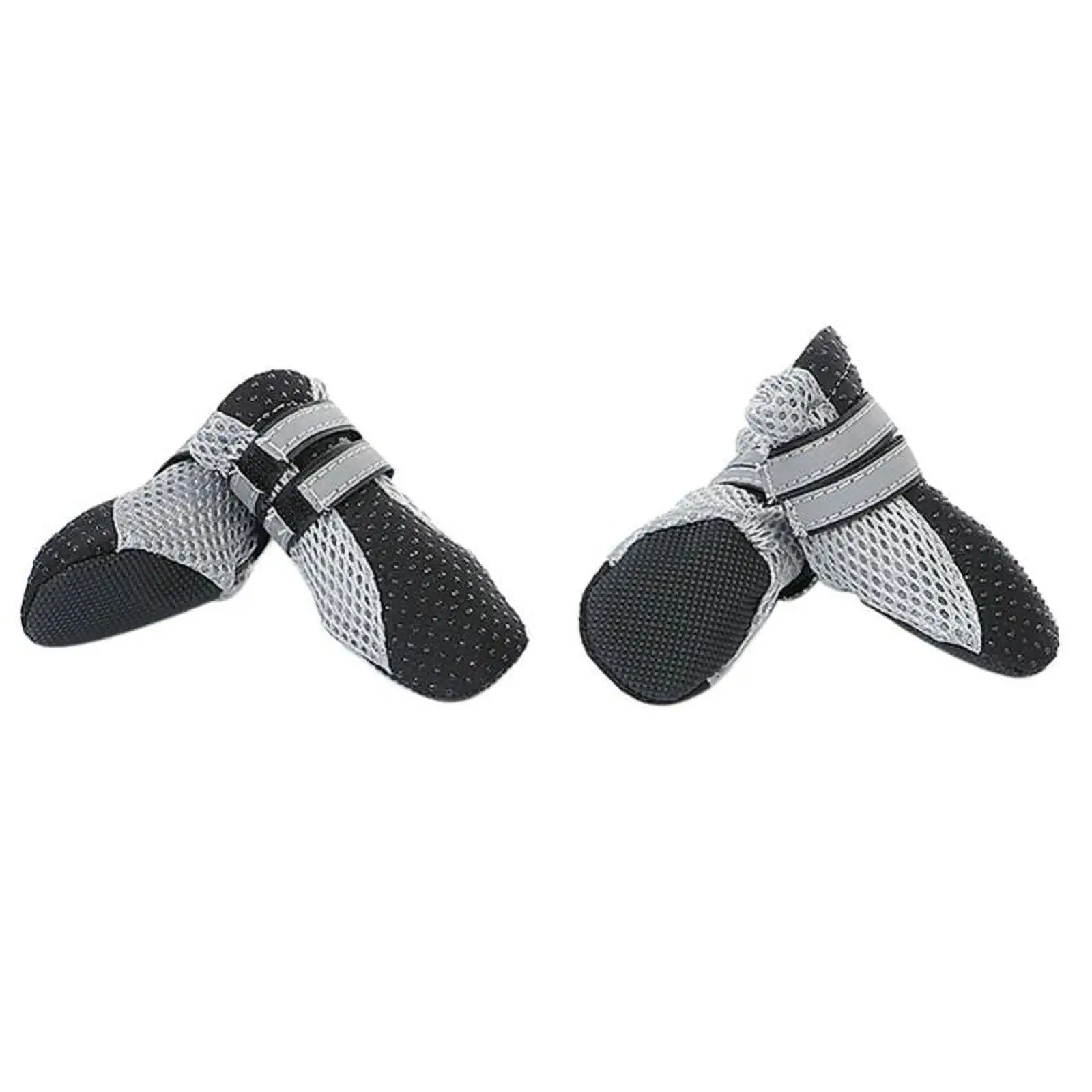 gastropod Pet Dog Adjustable Strap Anti-Slip Sole Boots 4pcs/set Paw Protectors Dog Shoes