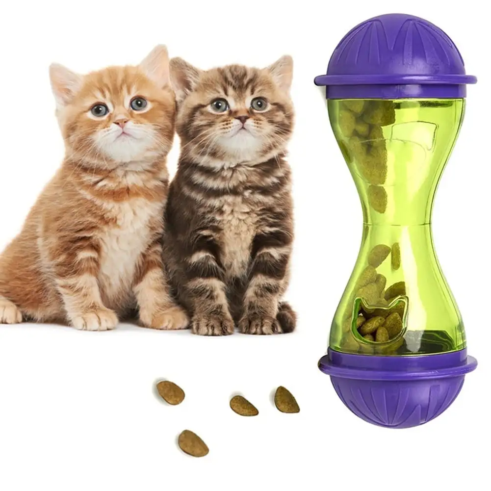 Pet Dog Puppy Cat Bone Shape Treat Holder Food Storage Dispenser Chew Play Toy