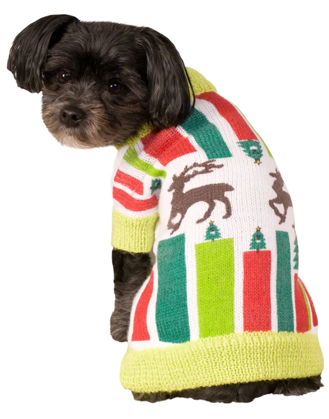 Pet Dog Puppy Christmas Ugly Sweater Party Reindeer Halloween Costume S