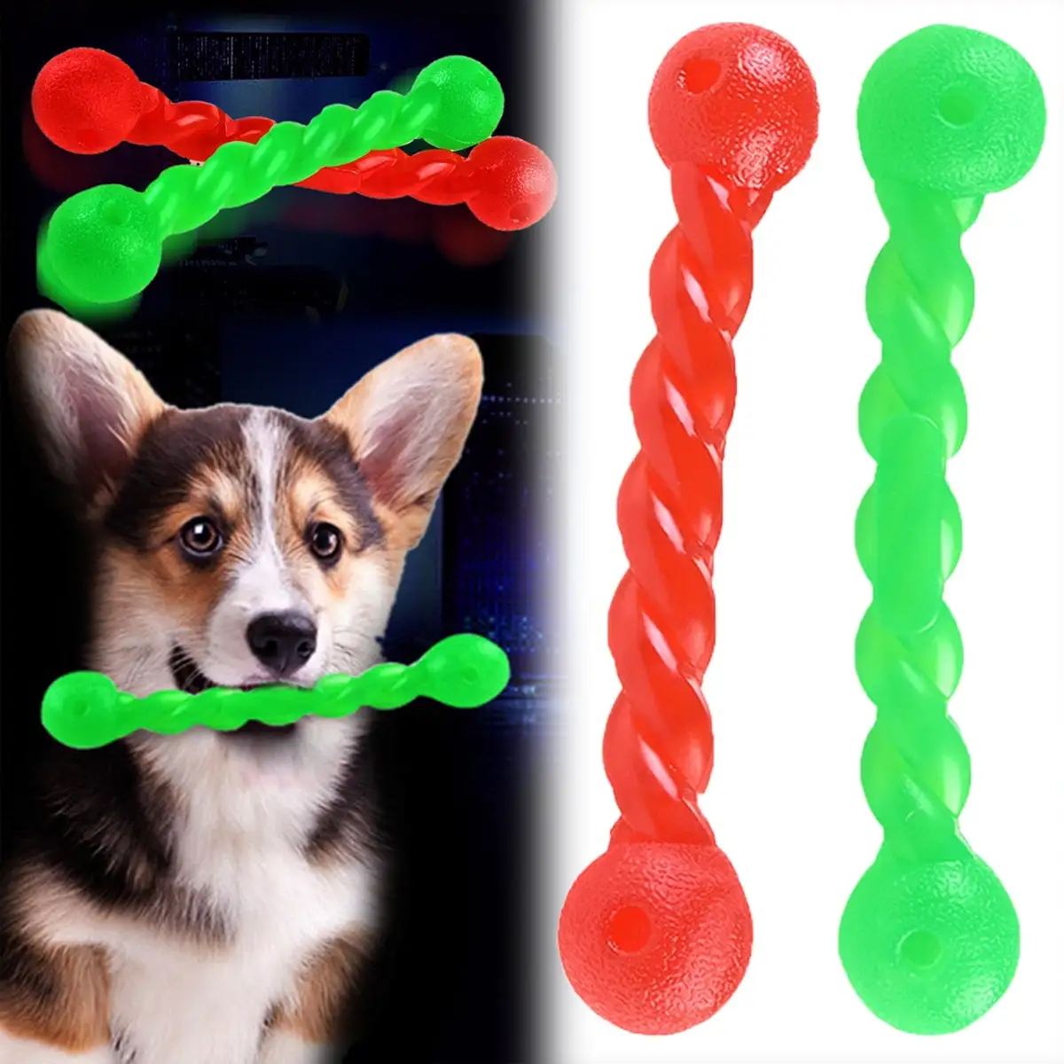 Pet Enjoy Dog Chew Toys for Puppy - Safe Puppies Teething Chew Toys for Boredom.Durable Pet Dog Rubber Chew Toys for Small Dogs