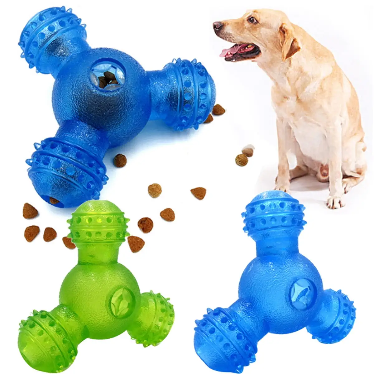 Pet Enjoy Dog Treat Ball Toys for Pet Teeth Cleaning.Chewing.Fetching.Interactive Puzzle Dog Toys.Great Alternative to Dog Slow Feeder.Pet Treat Ball Food Dispensing Toys