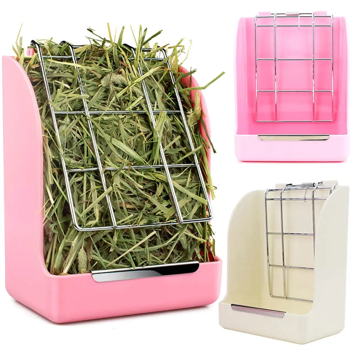 Pet Enjoy Feeder Timothy Dispenser Less Wasted Rack Manger for Rabbits Guinea Pigs Chinchillas Small Animals Cage Accessories