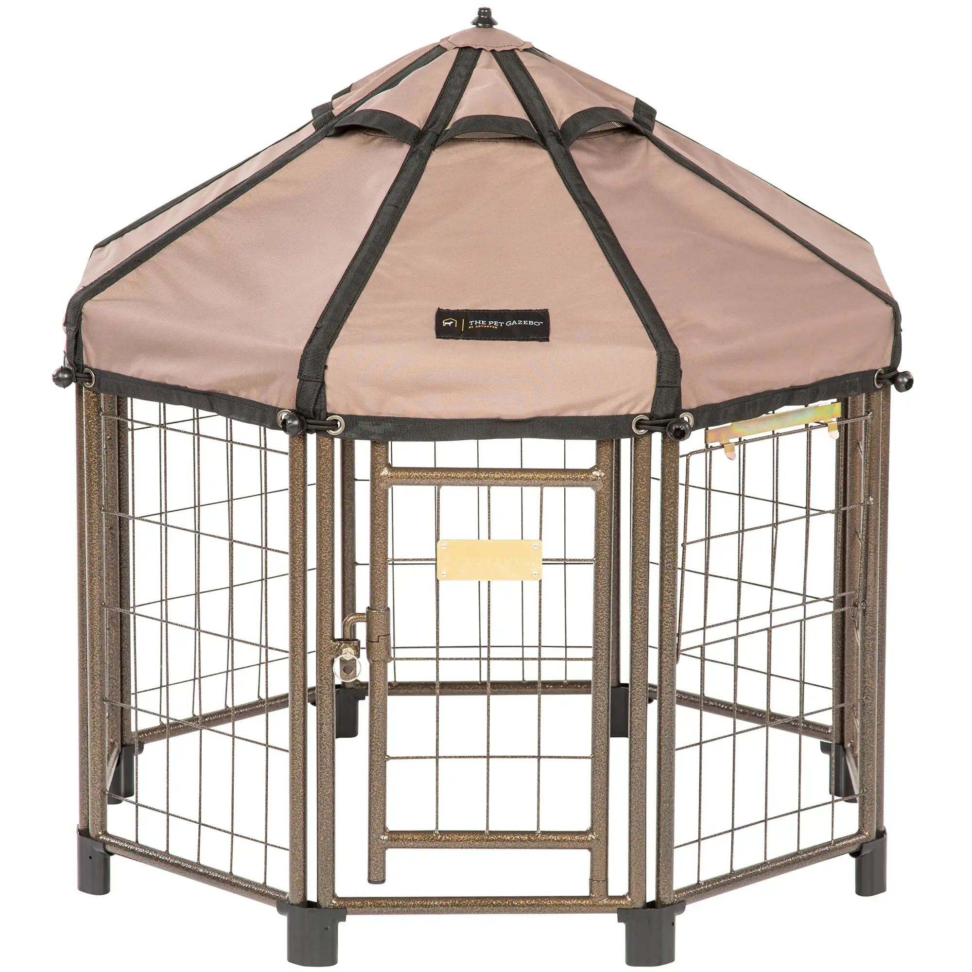 Pet Gazebo 23403ET 3 ft. Pet Gazebo with Earth Taupe Canopy