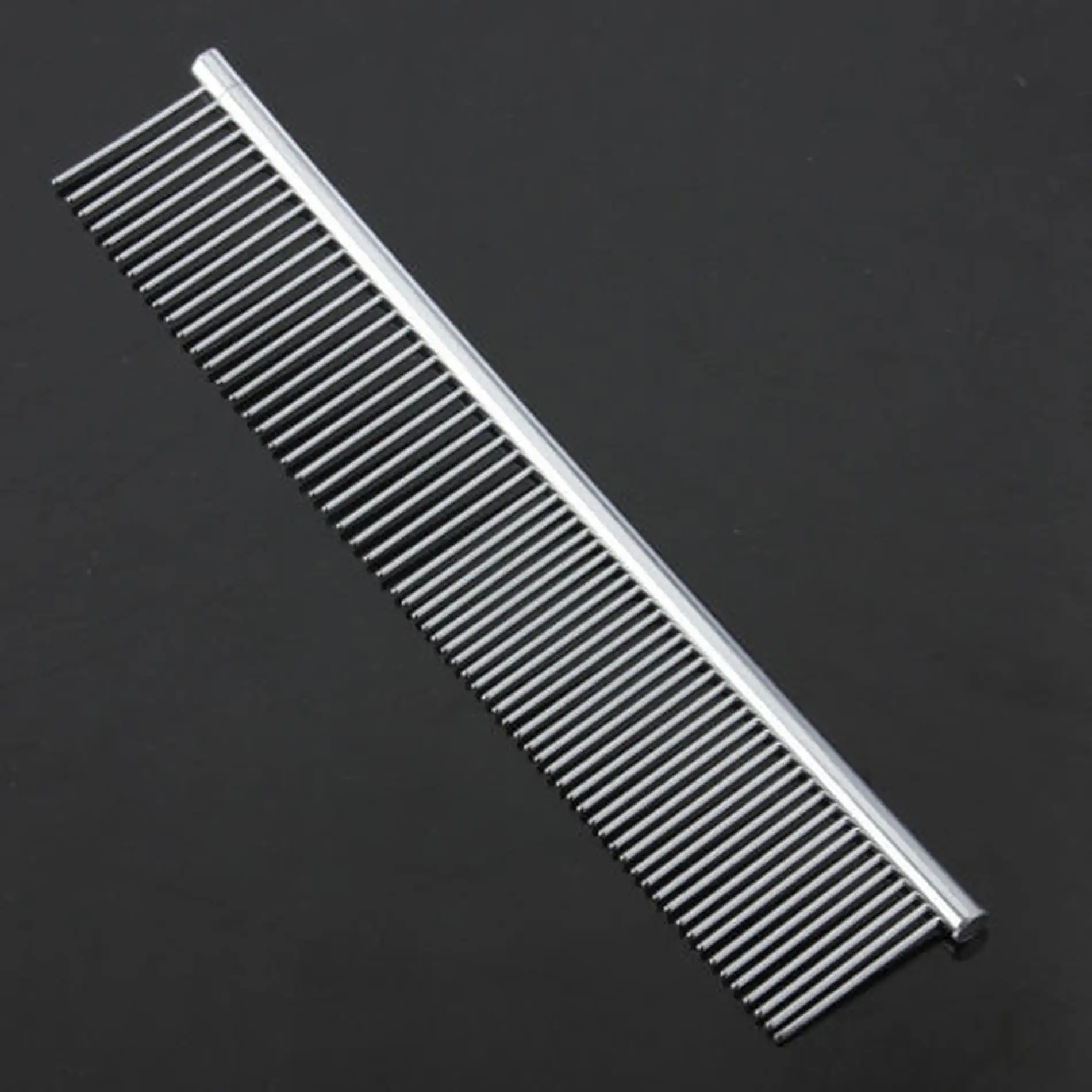 Pet Metal Double Row Teeth Brush. Dog Cat Grooming Hair Comb Rake Tool - S