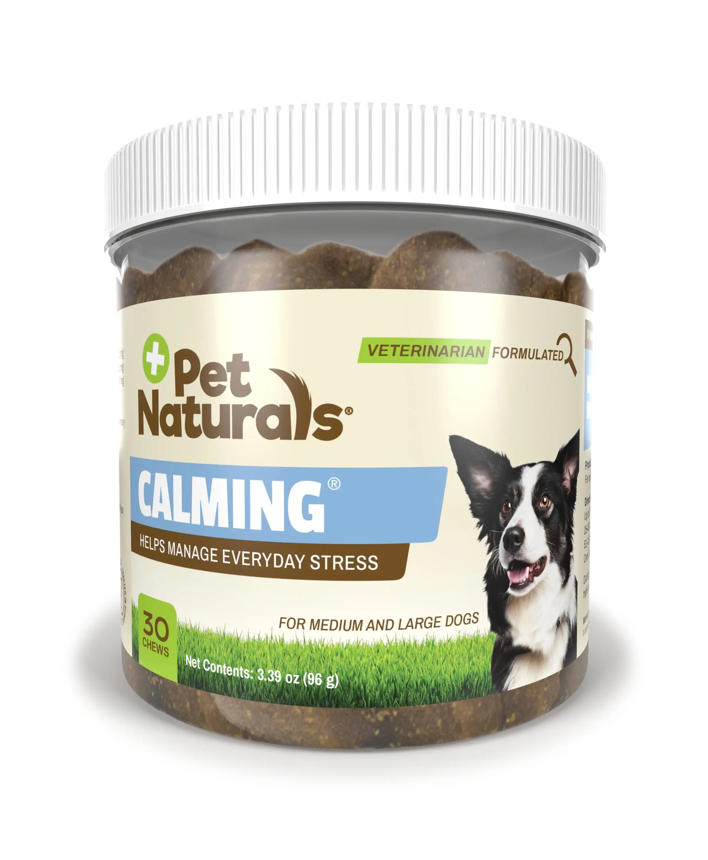 Pet Naturals Calming for Medium & Large Dogs. Behavior and Anxiety Support Treat. Chicken Liver Flavor Chews. 30 ct.