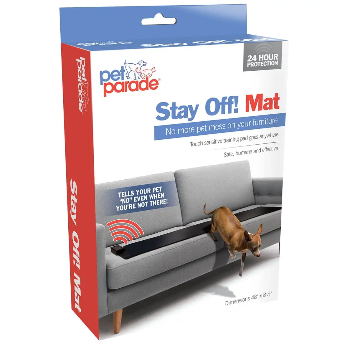 Pet Parade Stay Off! Mat - Indoor Pet Training Sonic Repellent for Dogs and Cats