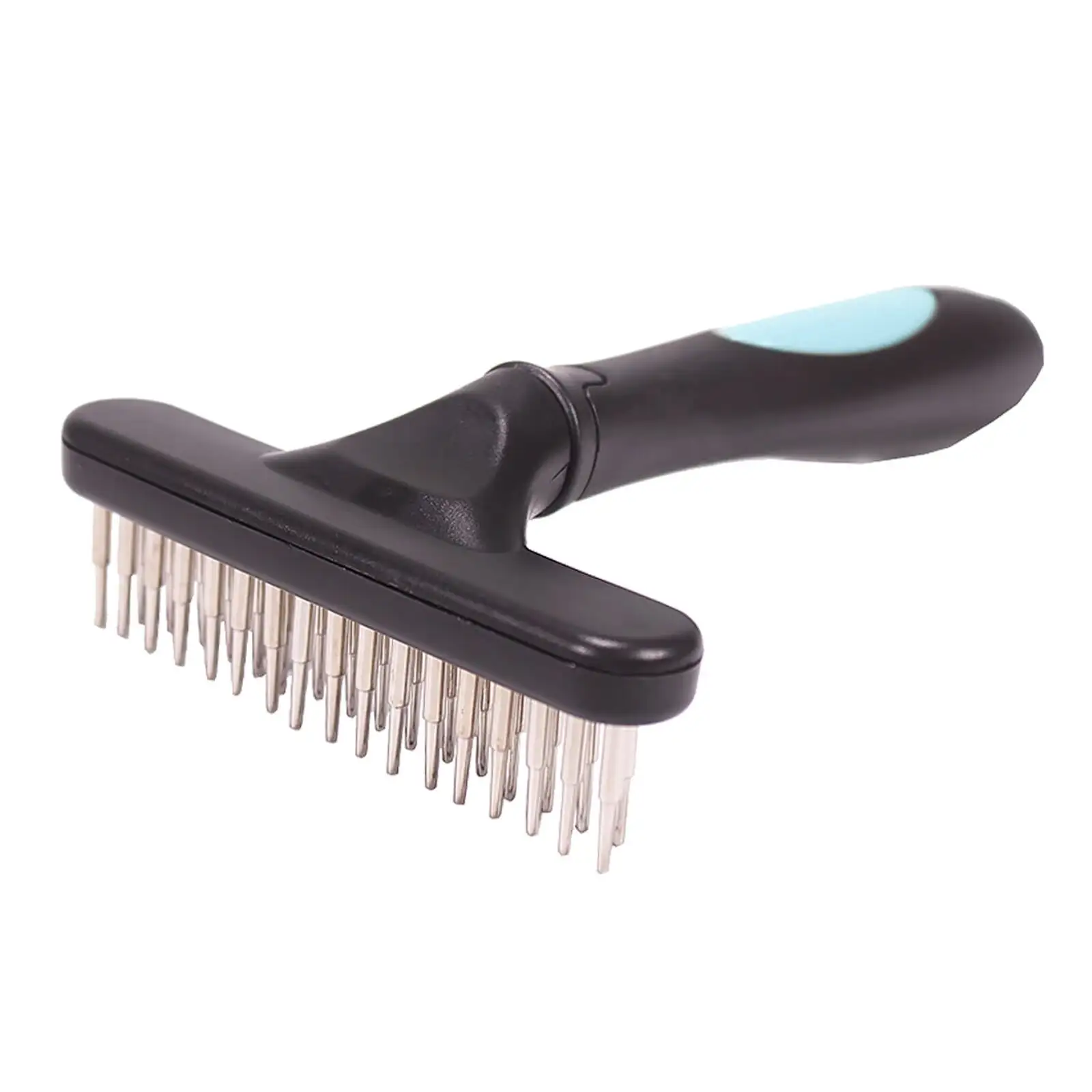 Pet Products Pet Grooming Brush Shedding And Dematting udercoat Rake Comb for Dogs And Cats Extra Wide Blue Pet Cleaning Blue