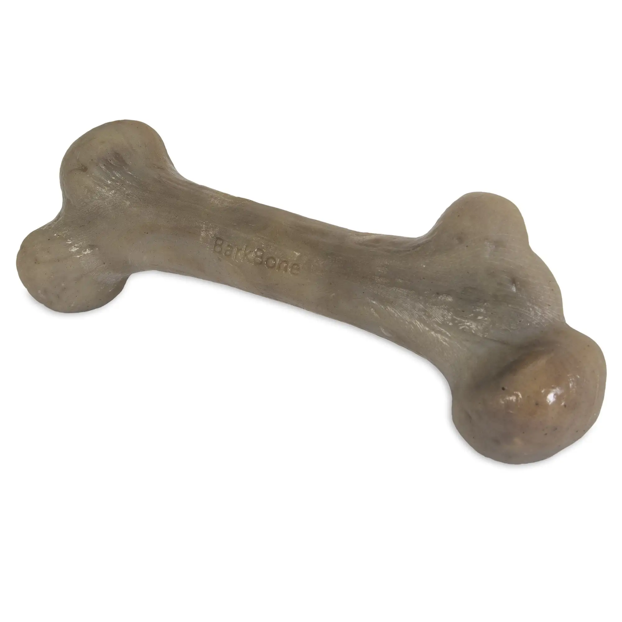 Pet Qwerks Dinosaur BarkBone - Nylon Dog Bone for Aggressive Chewers - Steak Flavor - 9.75