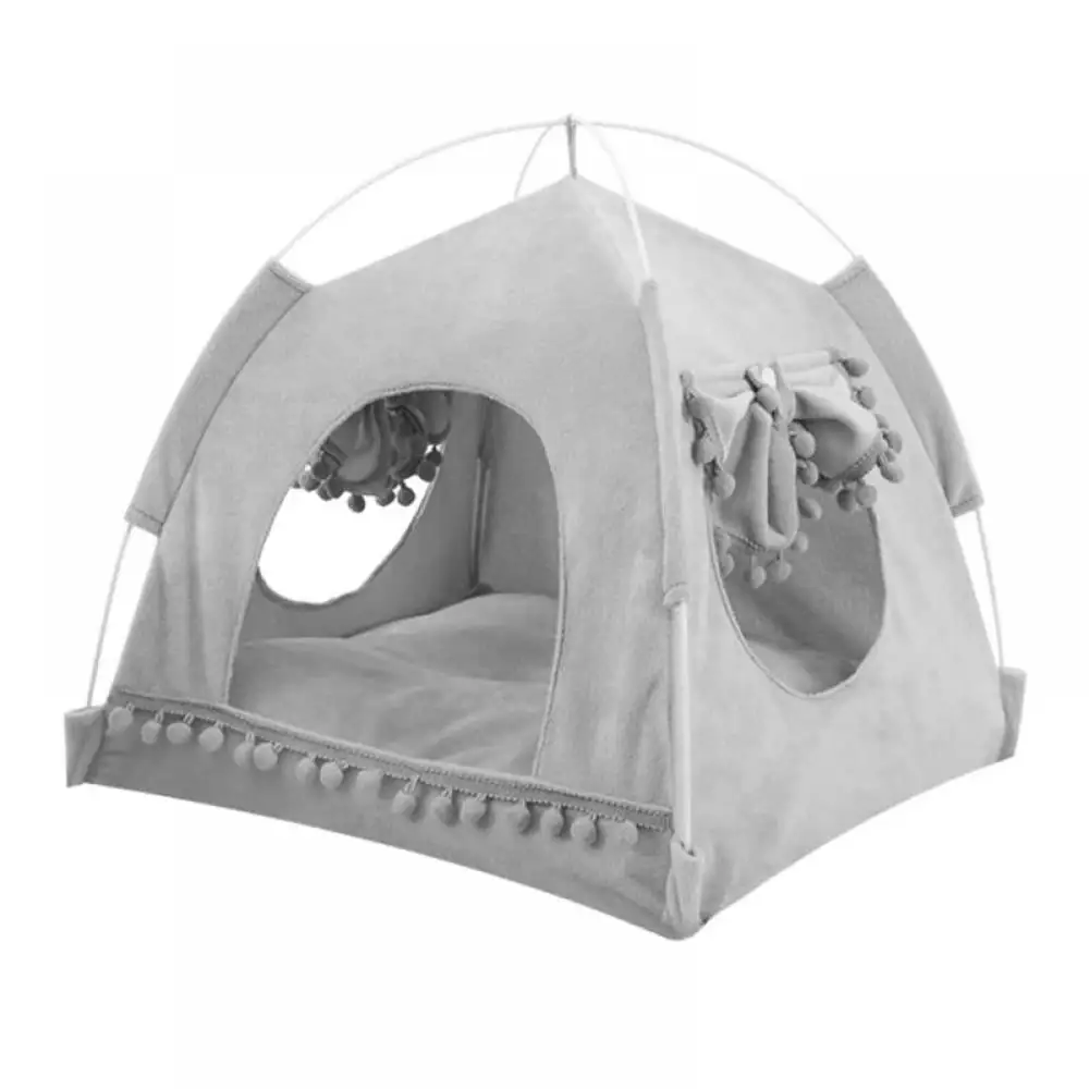 Pet Tent Cave Beds for Small Dog Cat.Portable Folding Kitten Tent Bed Cat Hut Indoor Outdoor Pet Bed Tent Warm Cozy Puppy House