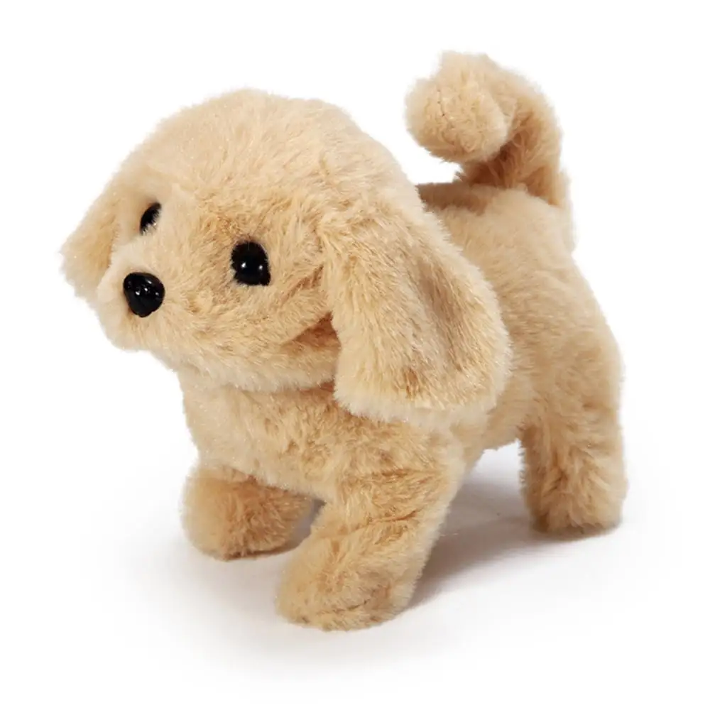 Pet Toy Dog Barks. Sits. Walk. and Flips Plush Dog Toy Puppy Electronic Interactive Pet Dog Golden Retriever