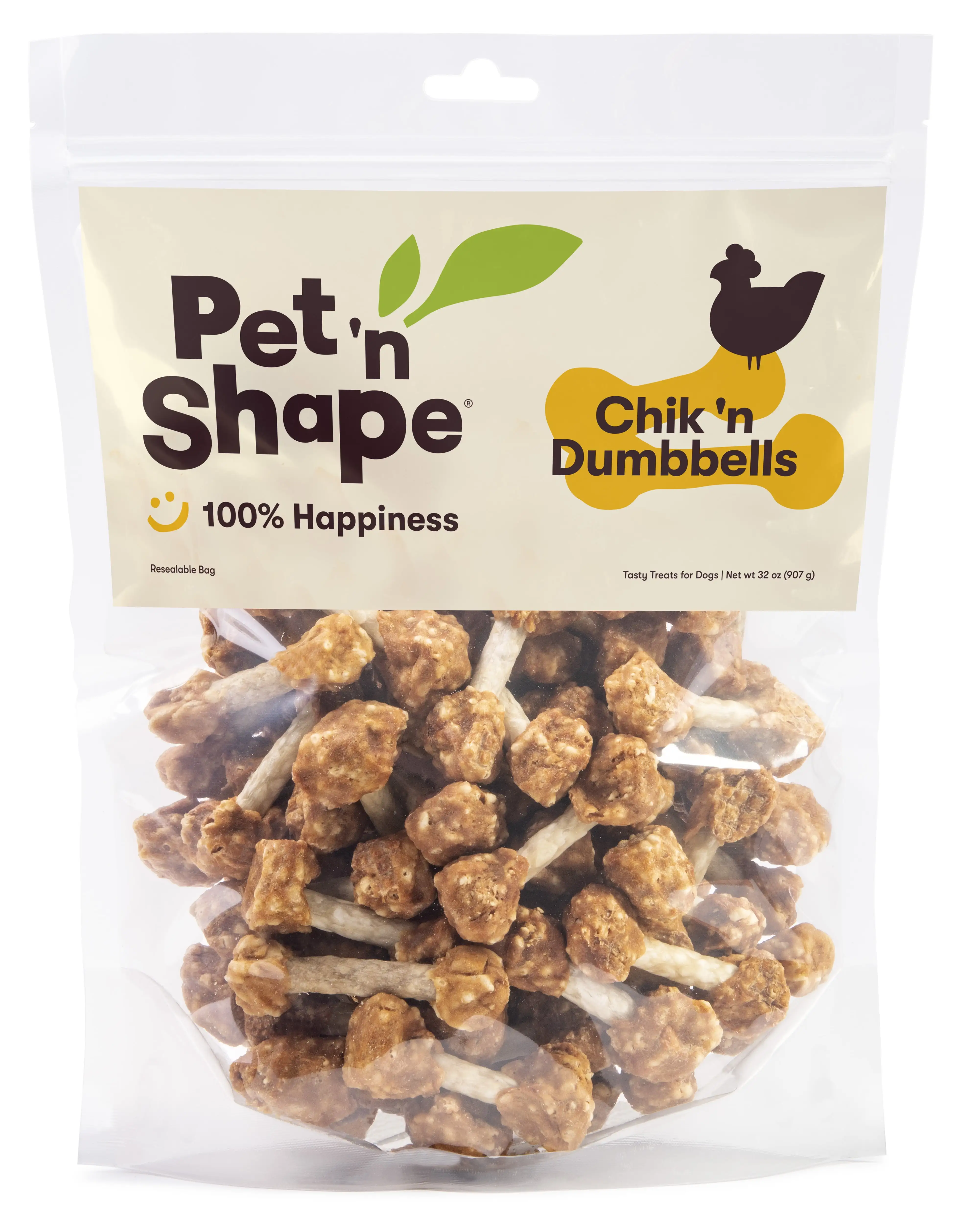 Pet 'n Shape Chik 'n Rice Dumbbells Dog Treats - 2 Pounds