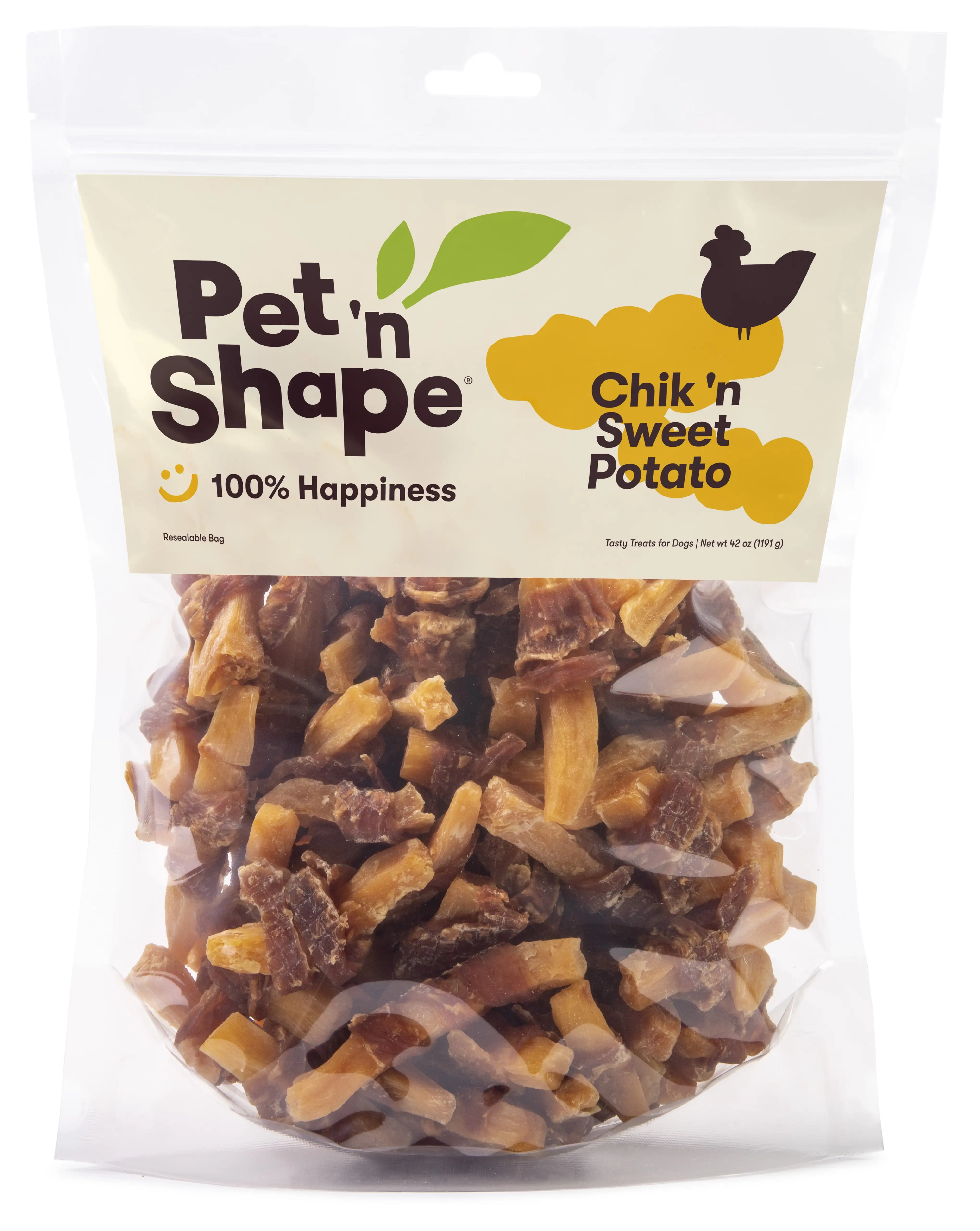 Pet 'n Shape Sweet Potato Chews - Chicken Wrapped Sweet Potato Dog Treats - 42 Ounce