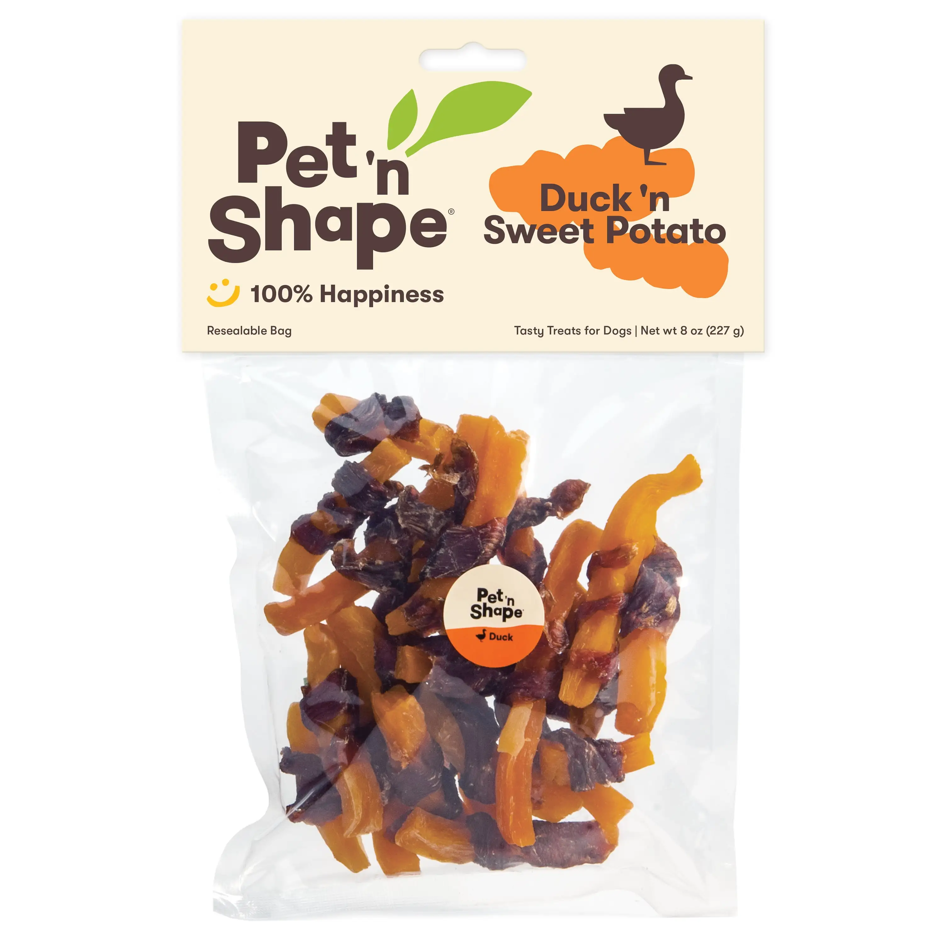 Pet 'n Shape Sweet Potato Chews ?C Natural Duck Wrapped Sweet Potato Dog Treats - 8 Ounce