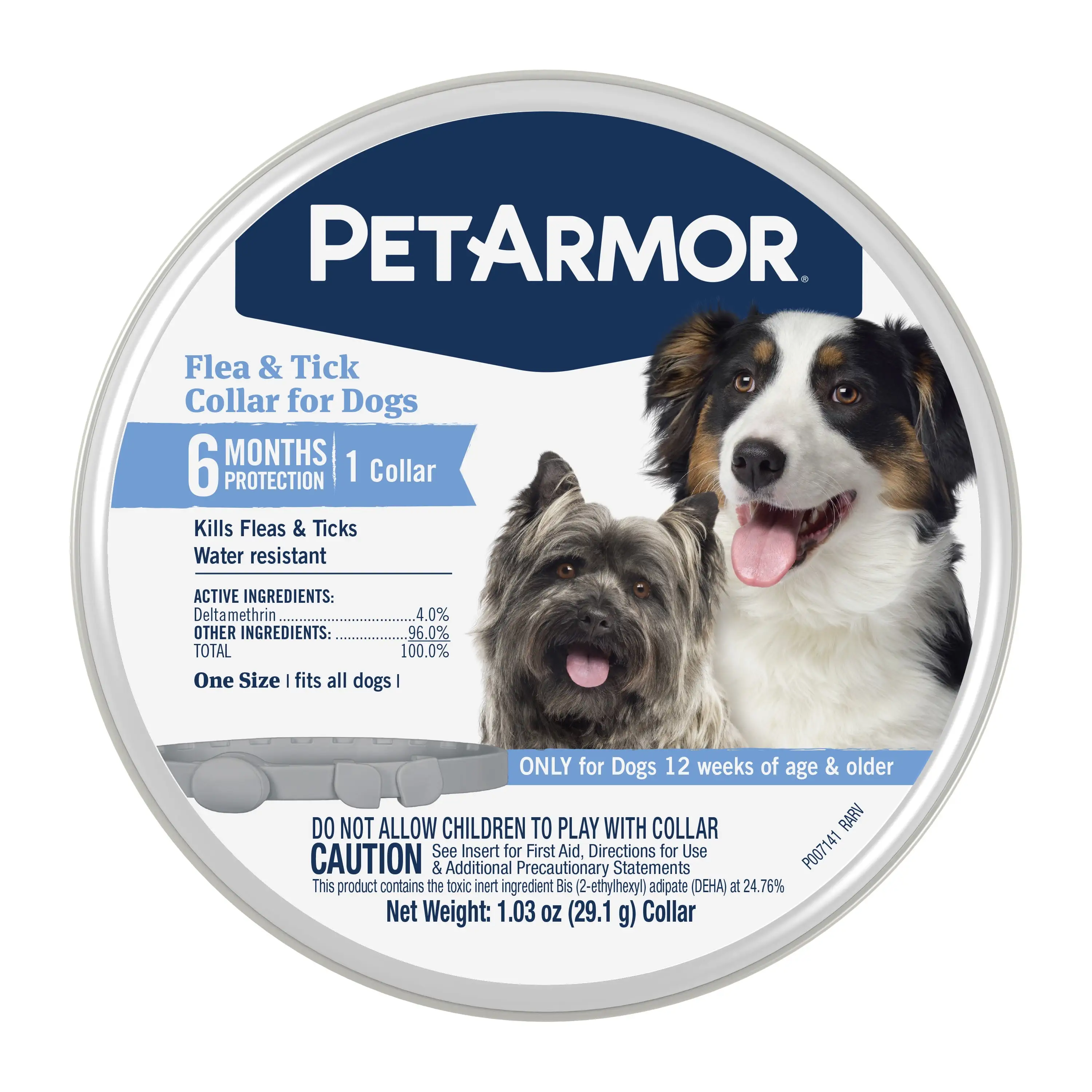 PetArmor Flea & Tick Collar for Dogs. 6 Months Protection. 1 Collar