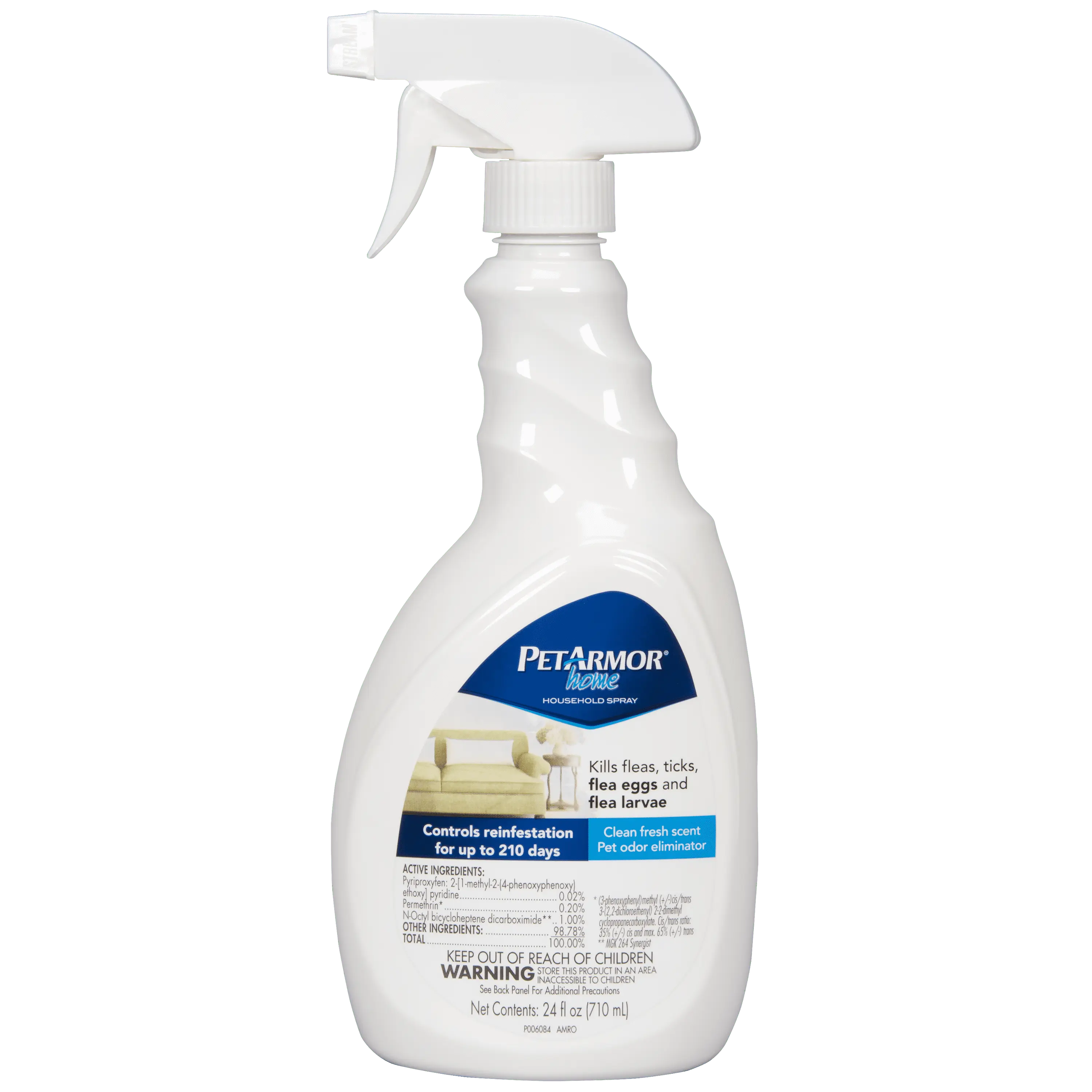 PetArmor Home Household Spray for Flea & Ticks for Dogs and Cats. 24 oz. Fresh Scent