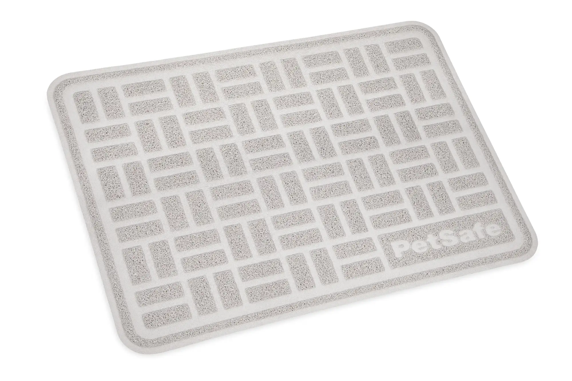 PetSafe Anti-Tracking Litter Mat. Works with All Cat Litter Boxes. Non-Slip. Durable. Gray. Large