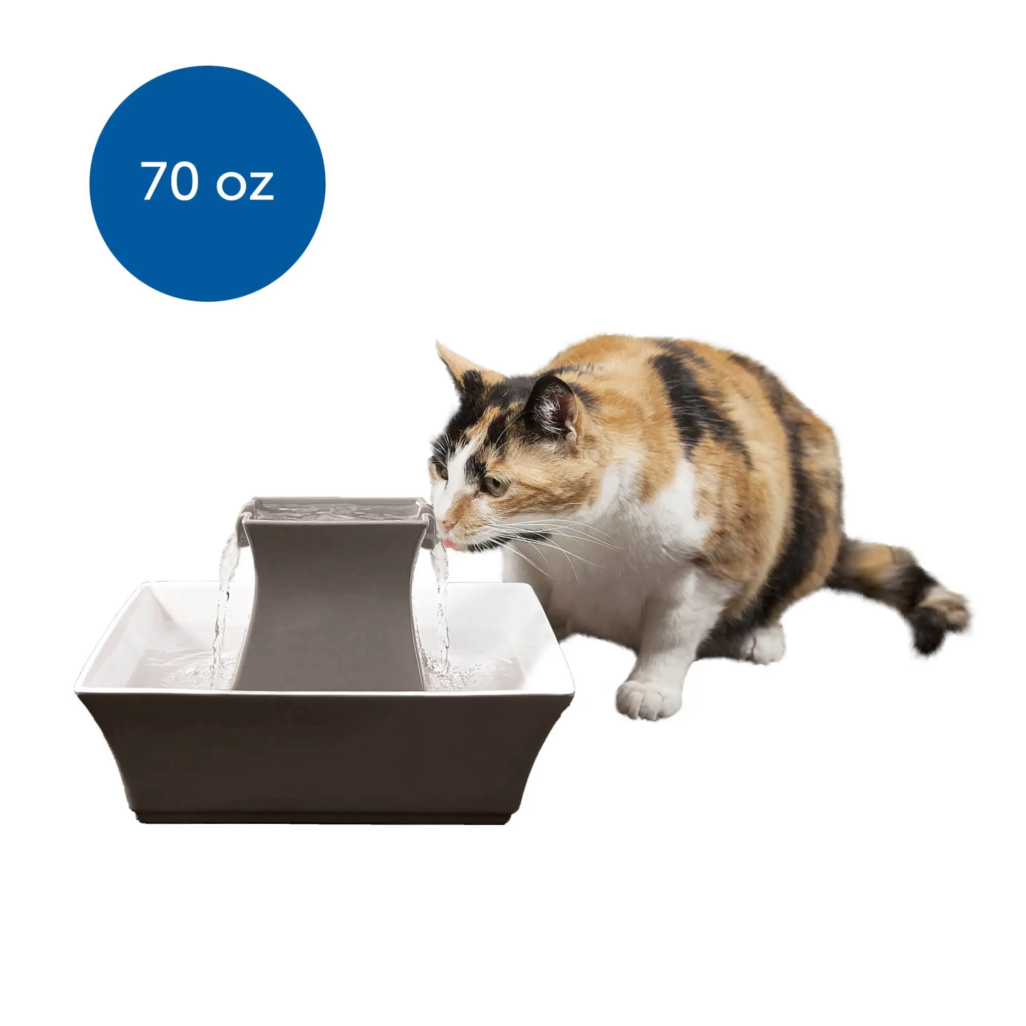 PetSafe Drinkwell Ceramic Pagoda Fountain - Taupe