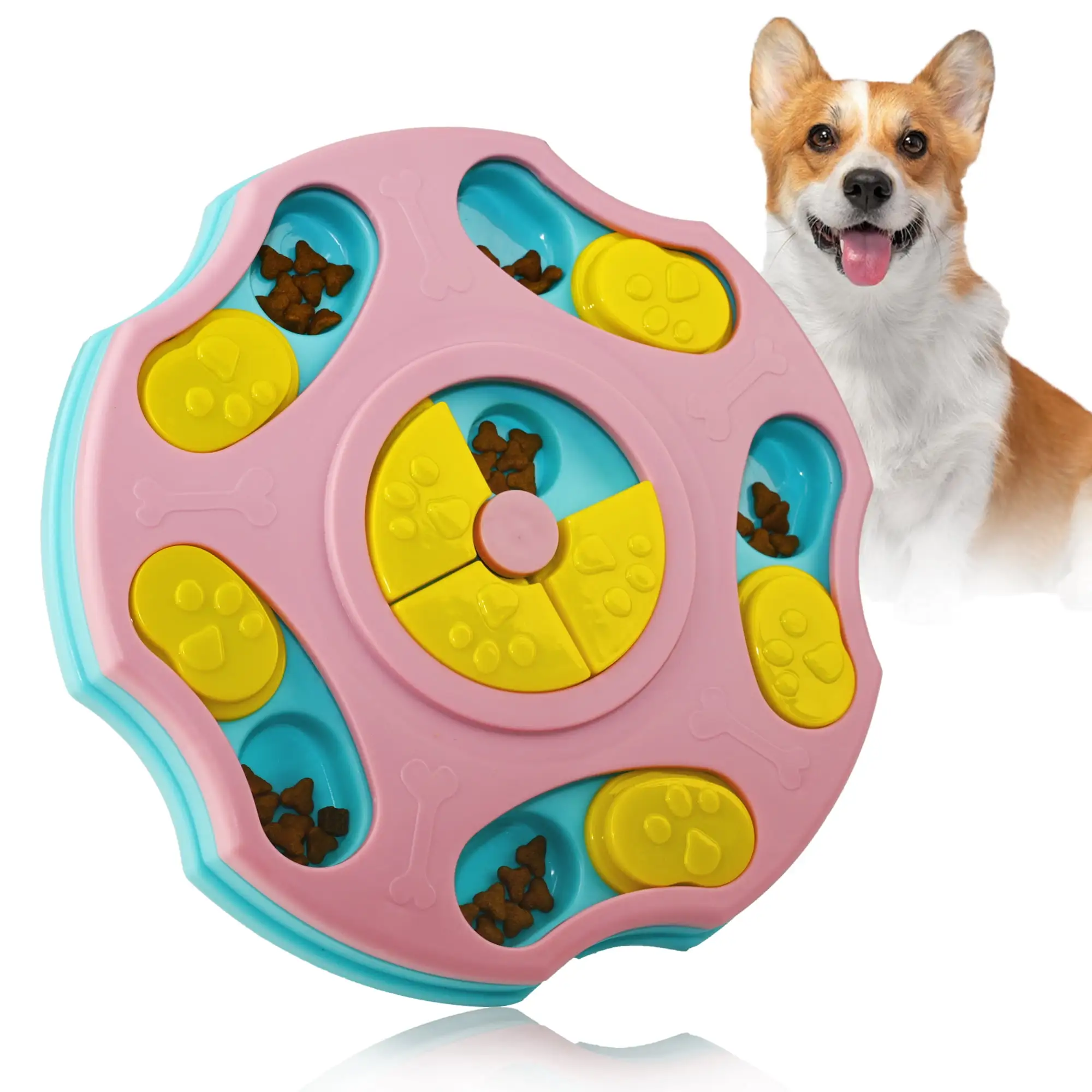 Petbobi Dog Toys. Slow Feeder Interactive Toy Food Dispenser for Smart Dog IQ Stimulation Training & Mental Enrichment