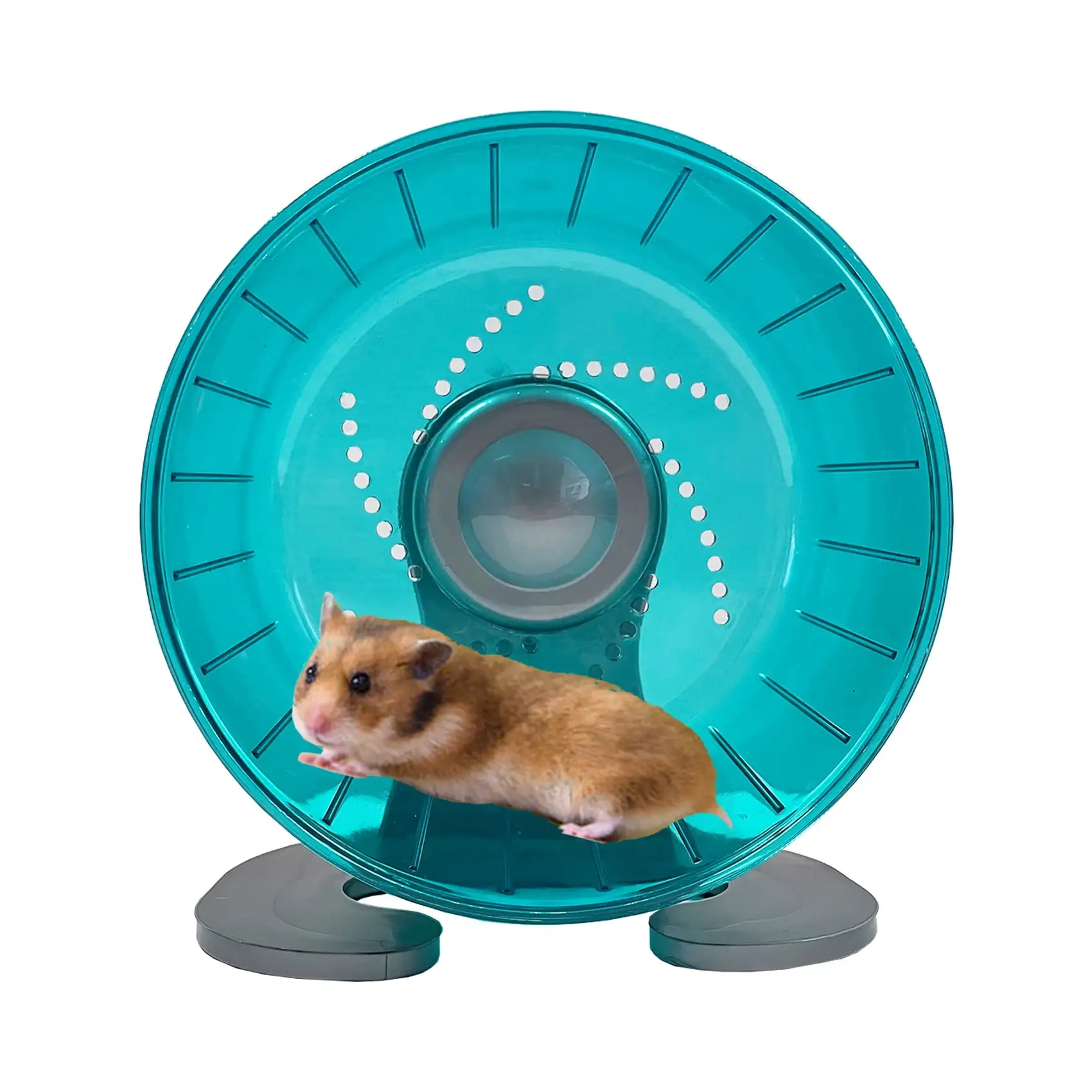 Petest Hamster Exercise Wheel. Silent Spinner Hamster Running Wheels. Diameter 6.7 inch. Green