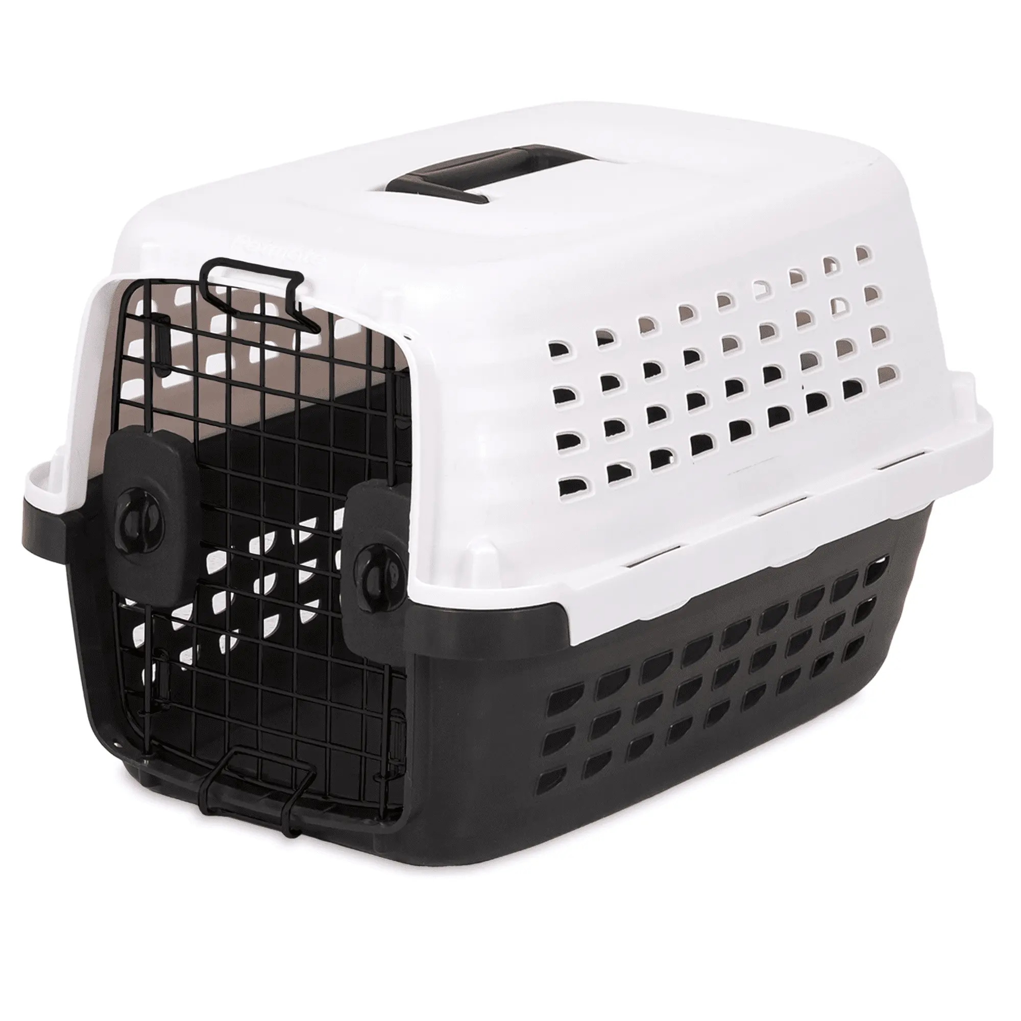 Petmate 19 Compass IATA Compliant Travel Dog Kennel Small Carrier for Pets Upto 10 lb. White