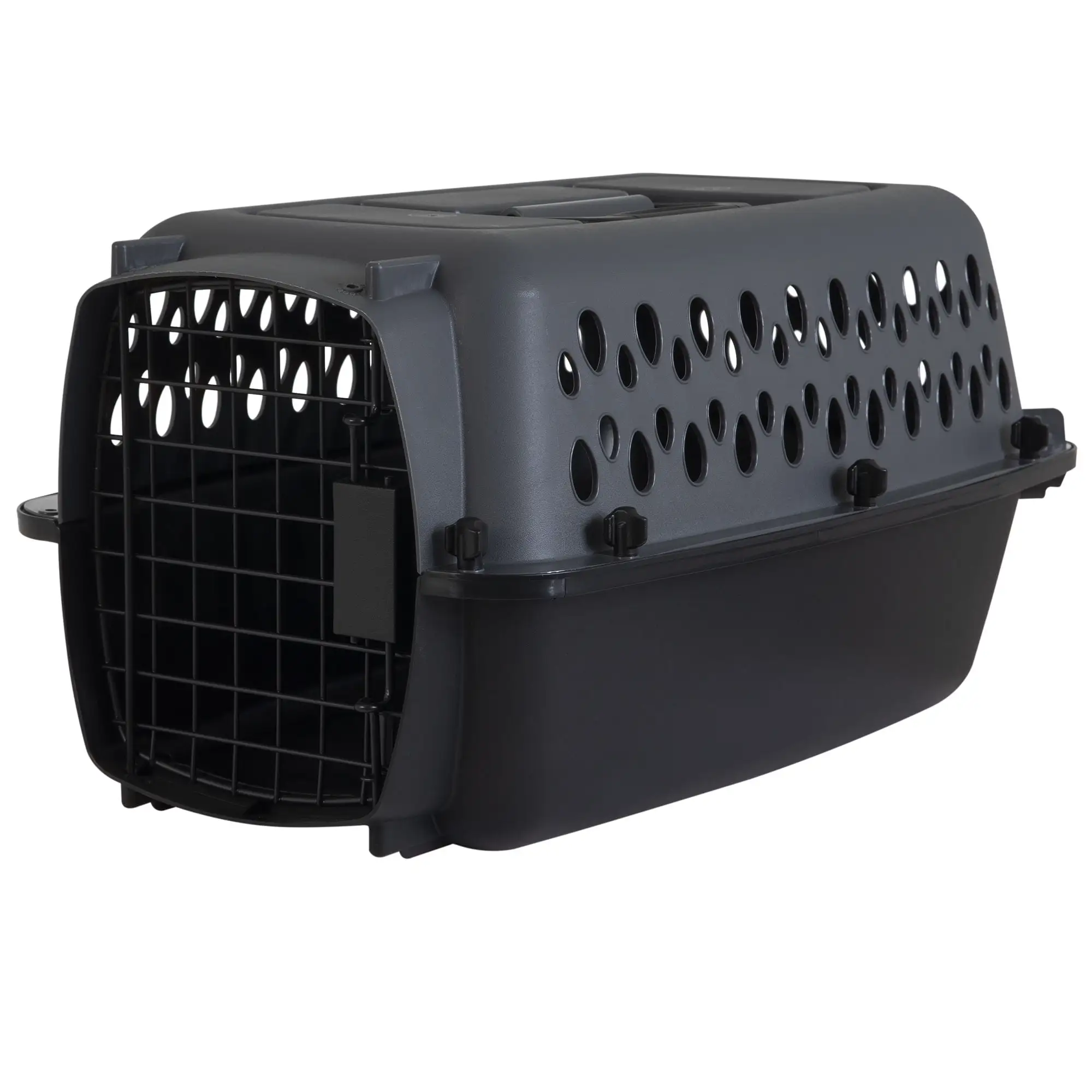 Petmate Pet Porter Dog Kennel. 19inch Length. Up to 10lbs. Dark Gray and Black