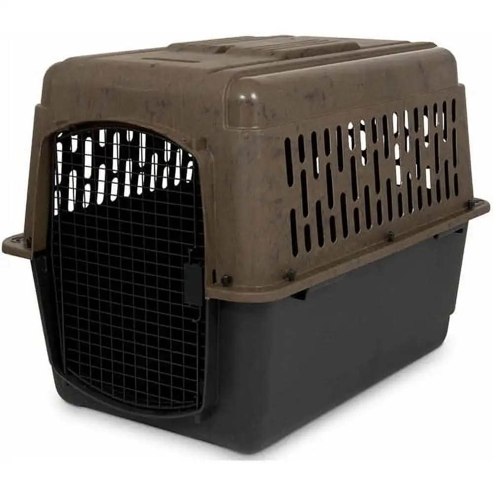 Petmate Plastic Dog Kennel. Brown. Large. 40L