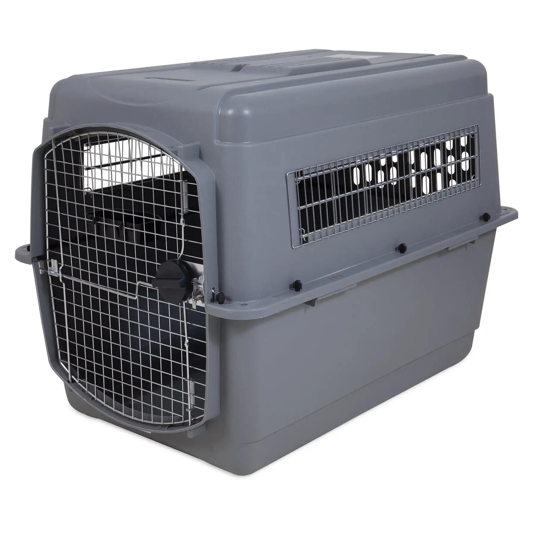 Petmate Sky Kennel IATA 40 XL Dog Crate Plastic Travel Pet Carriers for Dogs 70-90 lb. Gray