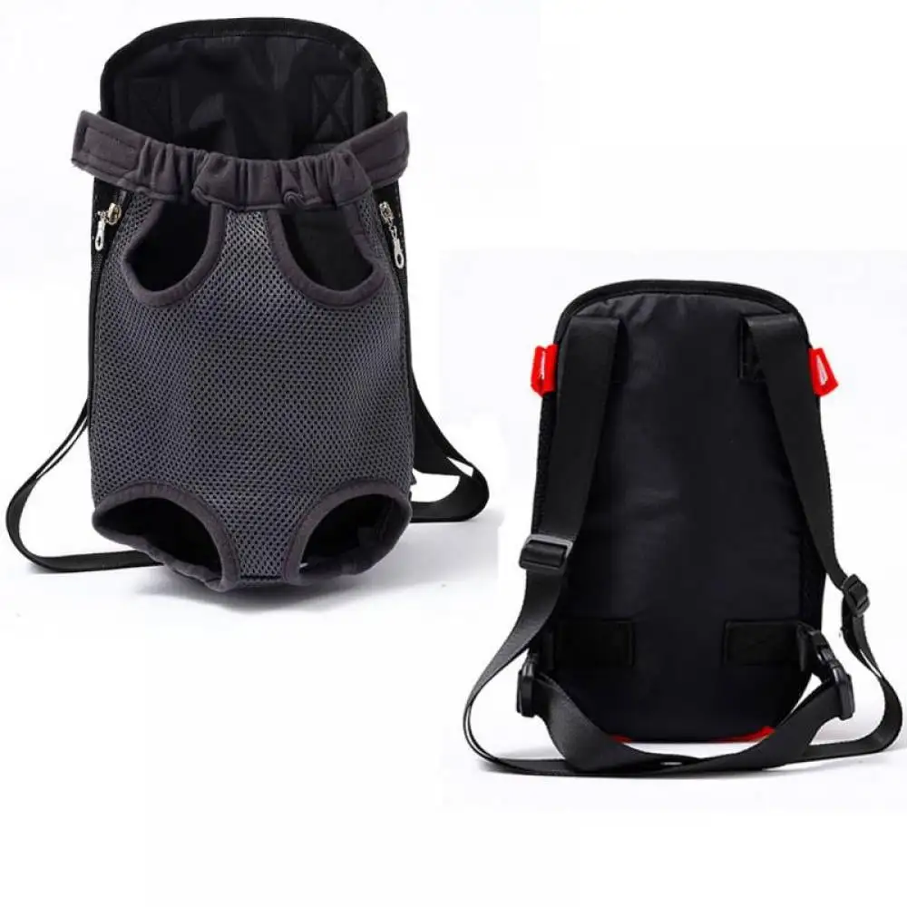 Pets Carrier Dog Front Chest Backpack Five Holes Backpack Dog Outdoor Carrier Tote Bag Sling Holder Mesh Cat Puppy Dog Carriers