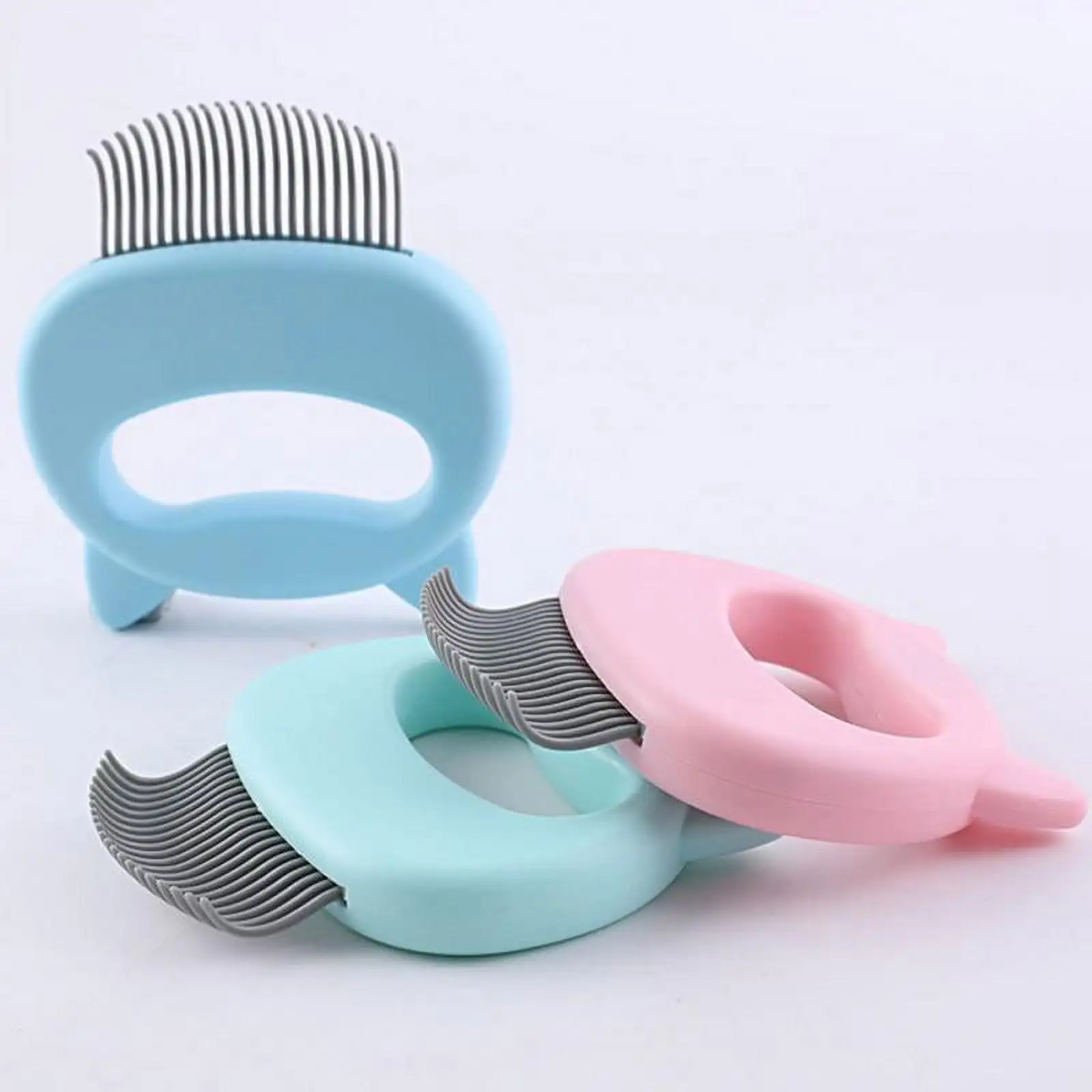 Pets Cat Massage Shell Comb Grooming Hair Removal Shedding Cleaning Brush Only For Cats