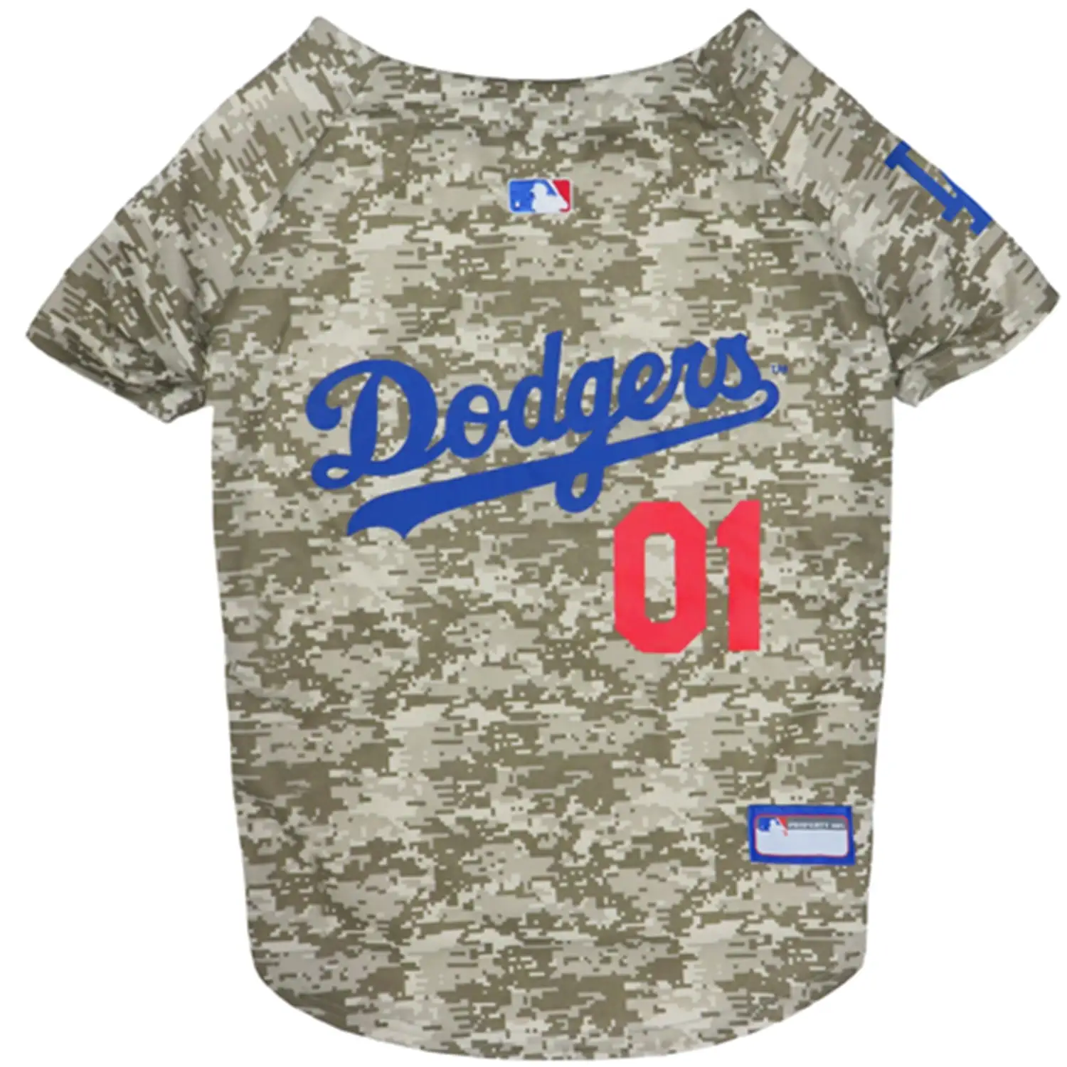 Pets First MLB Los Angeles Dodgers Camouflage Jersey For Dogs. Pet Shirt For Hunting. Hosting a Party. or Showing off your Sports Team. Extra Small