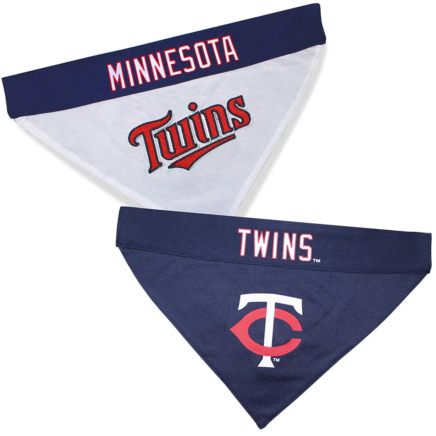 Pets First MLB Minnesota Twins Reversible Bandana - Dual-Sided Bandana for Cats & Dogs