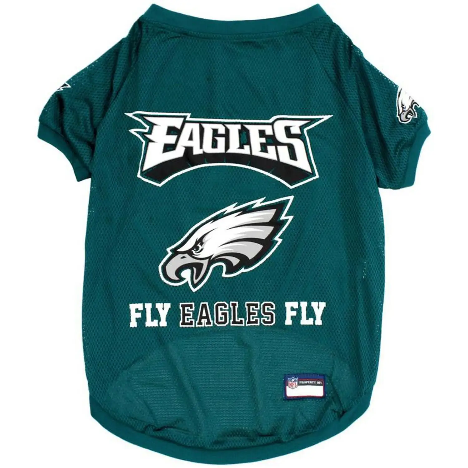 Pets First NFL Philadelphia Eagles DOGS & CATS Premium Raglan Mesh Jersey. Licensed. Durable. Breathable Jersey - Small