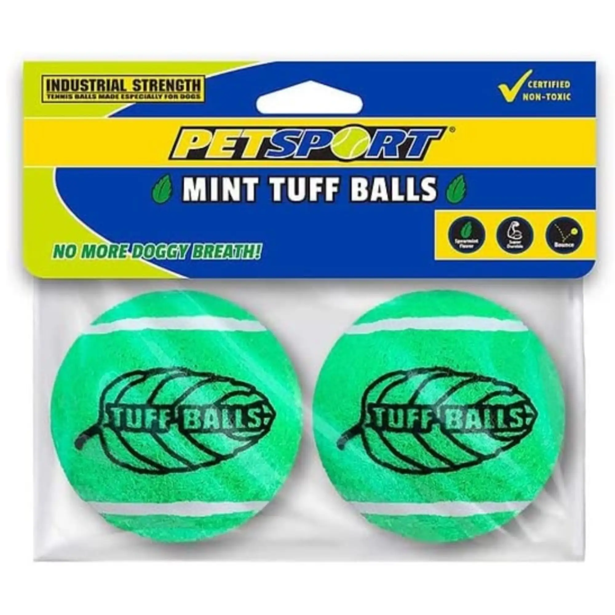 Petsport Tuff Mint Balls Industrial Strength Tennid Ball Dog Toys