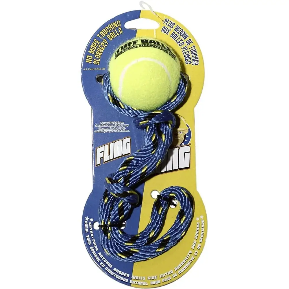 PetSport Fling Thing. Tennis Ball with Rope