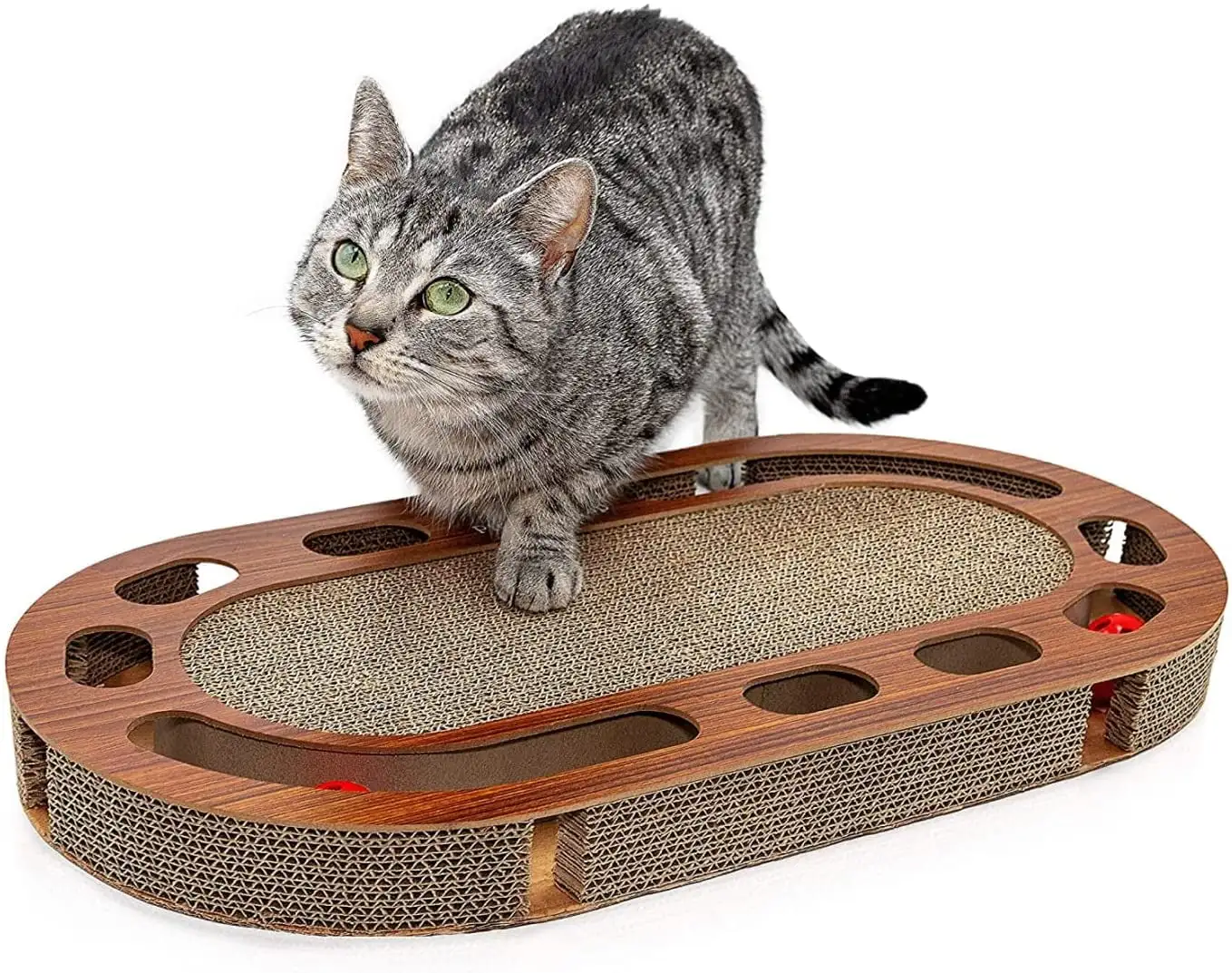 Pfotenolymp Cat Playground: Interactive Toy/Scratching Board