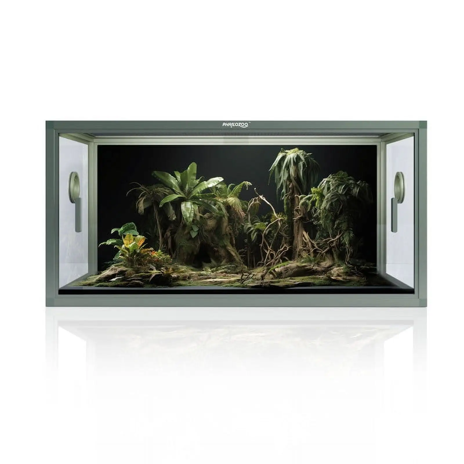 Phailozoo 50 Gallon Reptile Terrarium. Top Screen Ventilation & Leakproof Bottom. 36''x18''x18'' (50 Gallon)