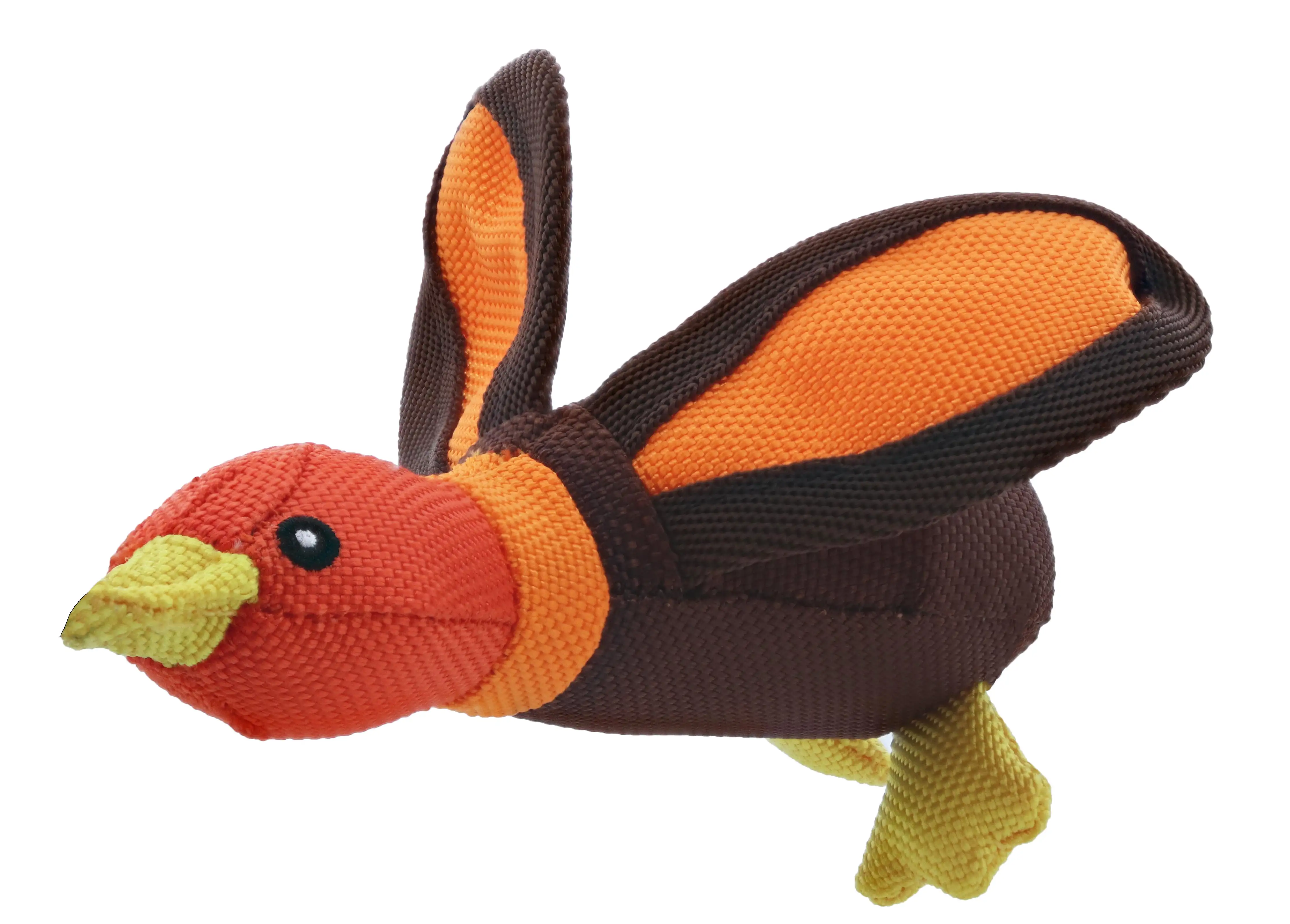 Play 365 Squeaky Ballistic Duck Dog Toys. Orange