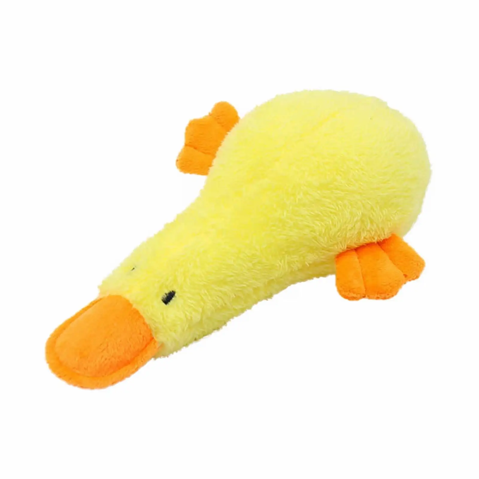 Plush Squeaky Dog Toys Pet Toy Duck for Medium And Large Dogs Yellow