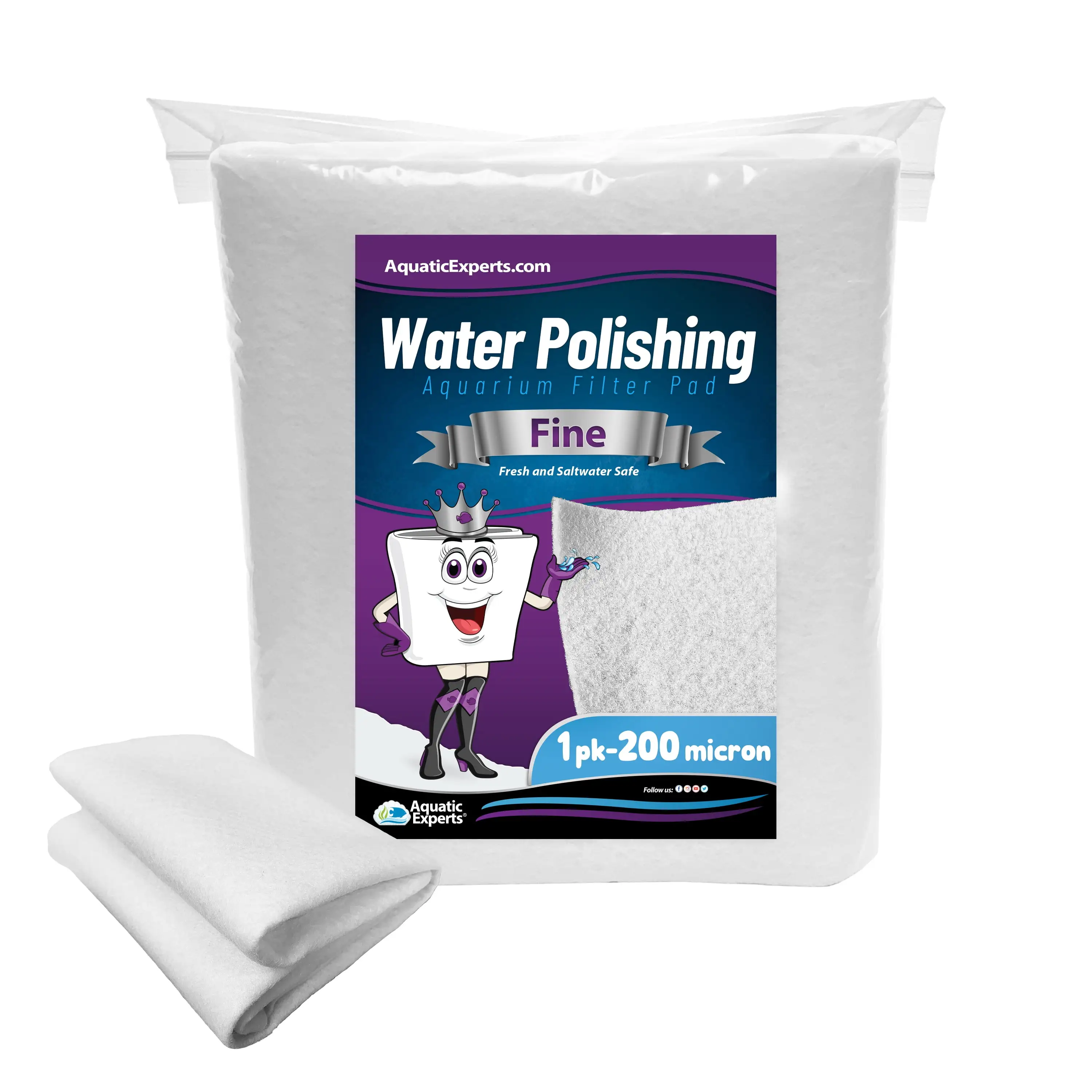 Polishing Filter Pad Prefilter Media. 200 Micron. 1 Pack. 24'' x 36'' x 1/8''