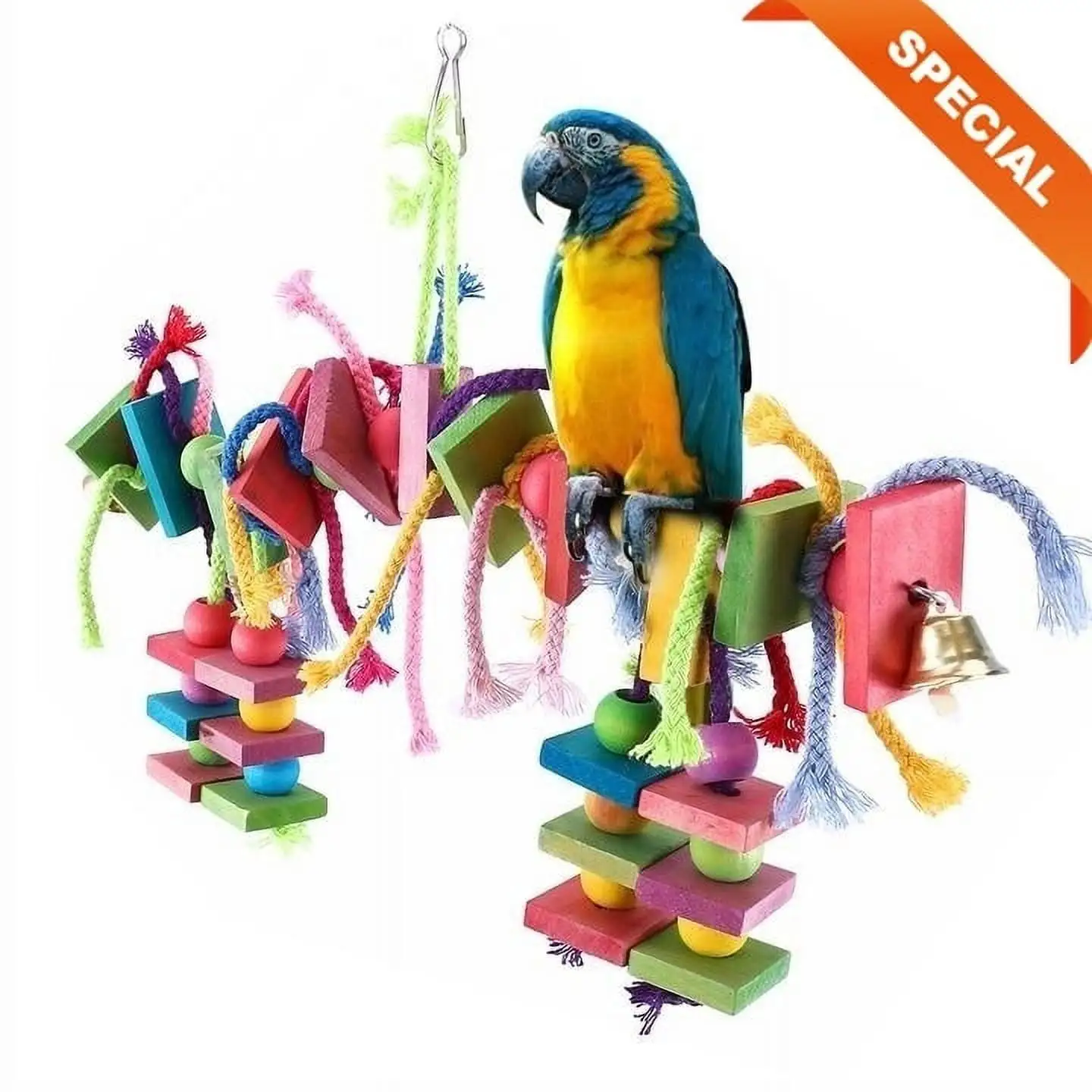 Popular Anti-Anxiety Parrot Chewing Toys Cotton Rope?` Parrot Bite Toys