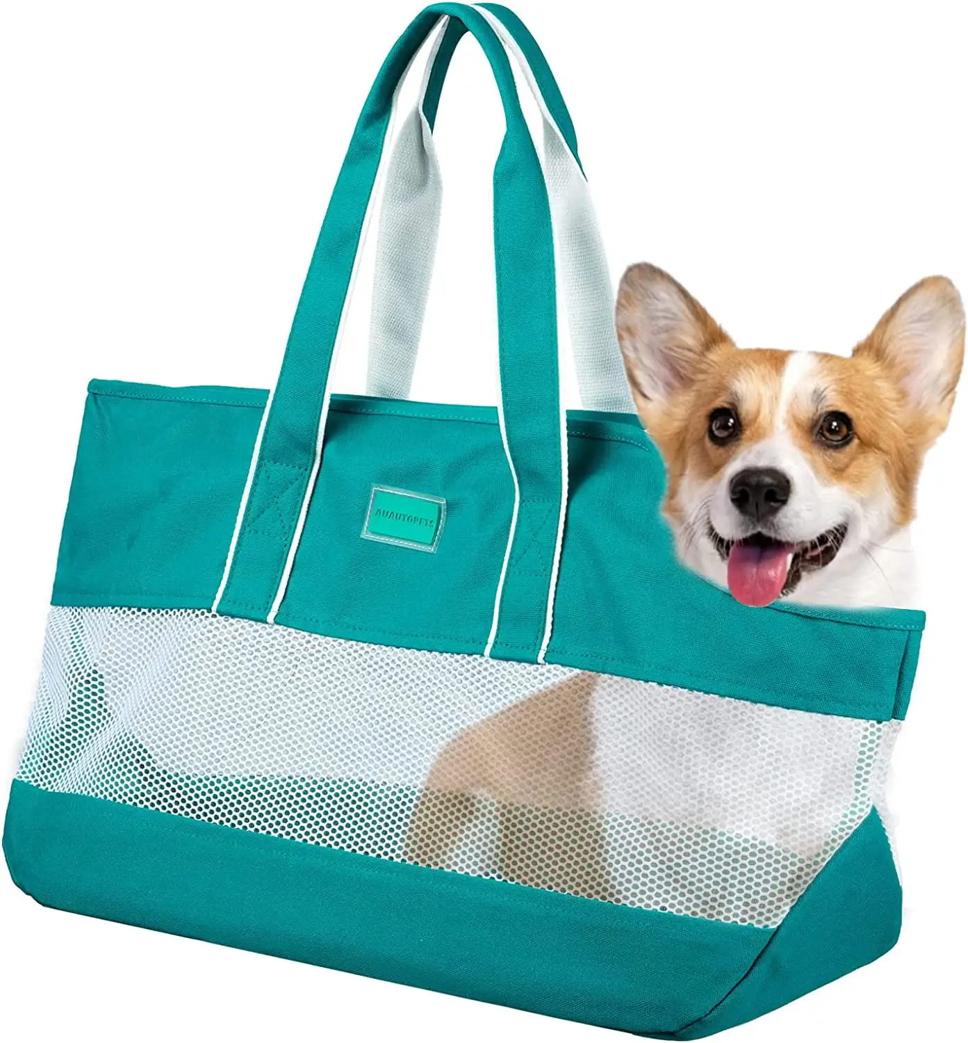 Portable Small Pet Carrier Bag. Cat Dog Travel Bag Soft Sided Carrier with Adjustable Safety Tether