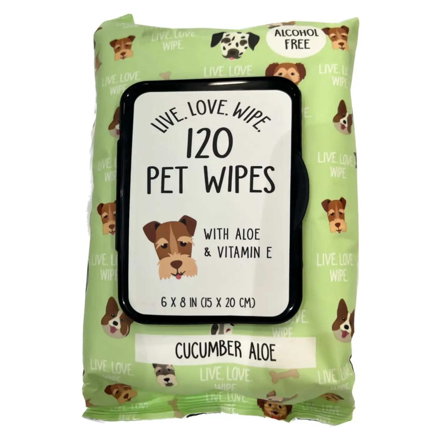 Precious Tails Live. Love. Wipe. Pet Wipes. 120 pcs.