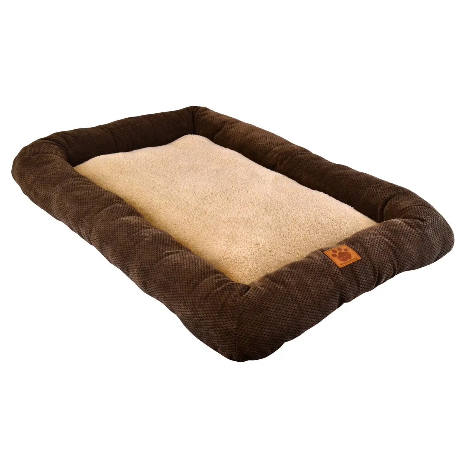 Precision Pets Snoozzy Crate Mat - Coffee Liqueur Chenille - 18W x 14D in.