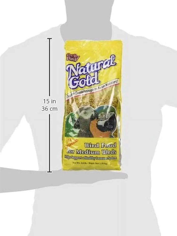 Pretty Bird Natural Gold Medium Bird Food. 2.6 Lb.